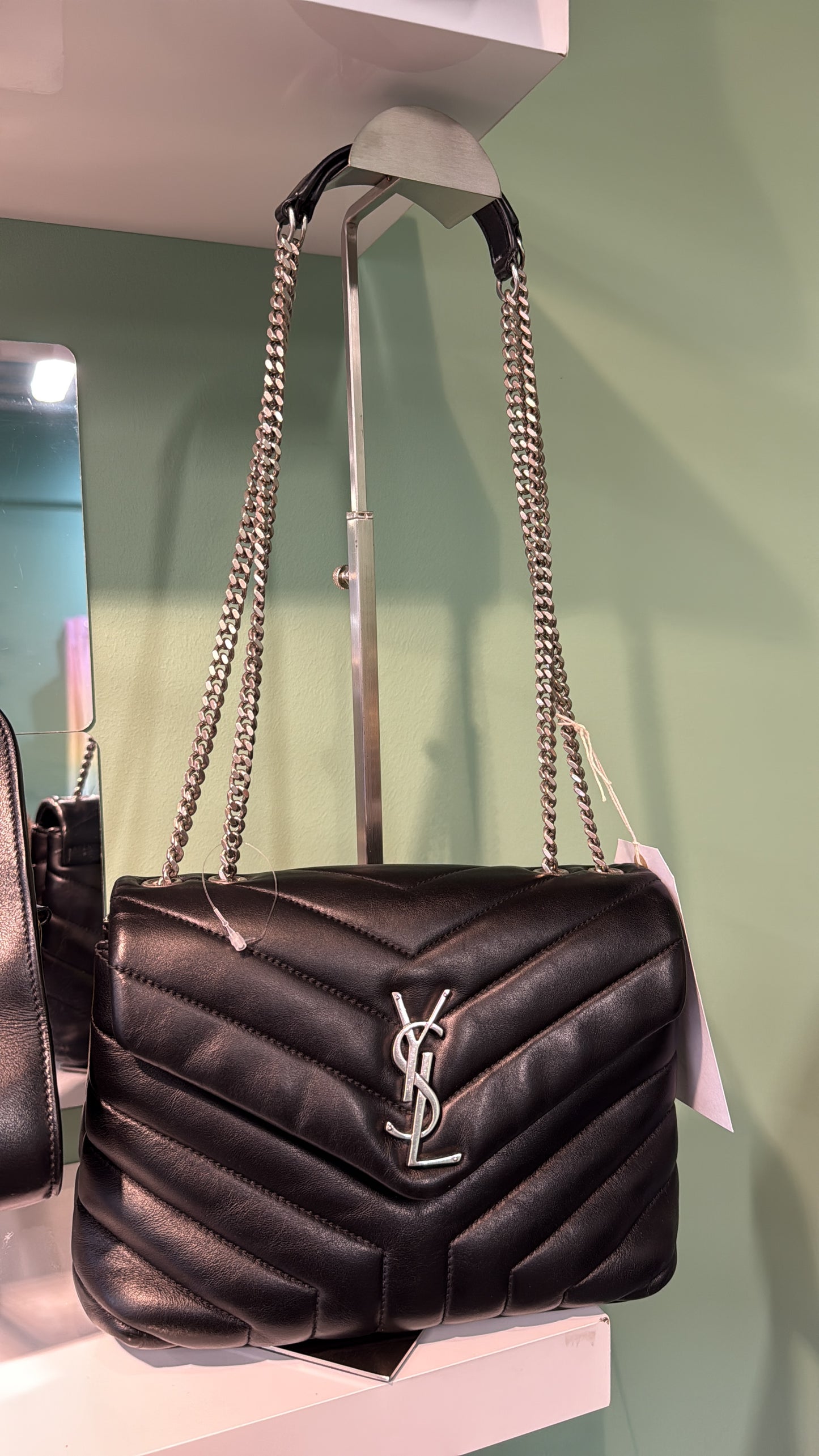 Saint Laurent Loulou Medium Shoulder Bag – Black Leather
