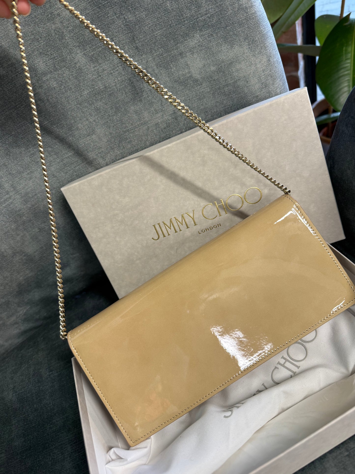 Jimmy Choo Nude Clutch