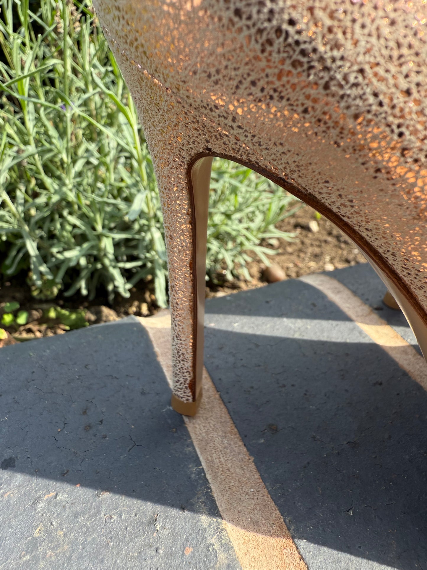 Gianvito Rossi Gold Glitter Pointed Toe Heels – UK 5 (EU 38)