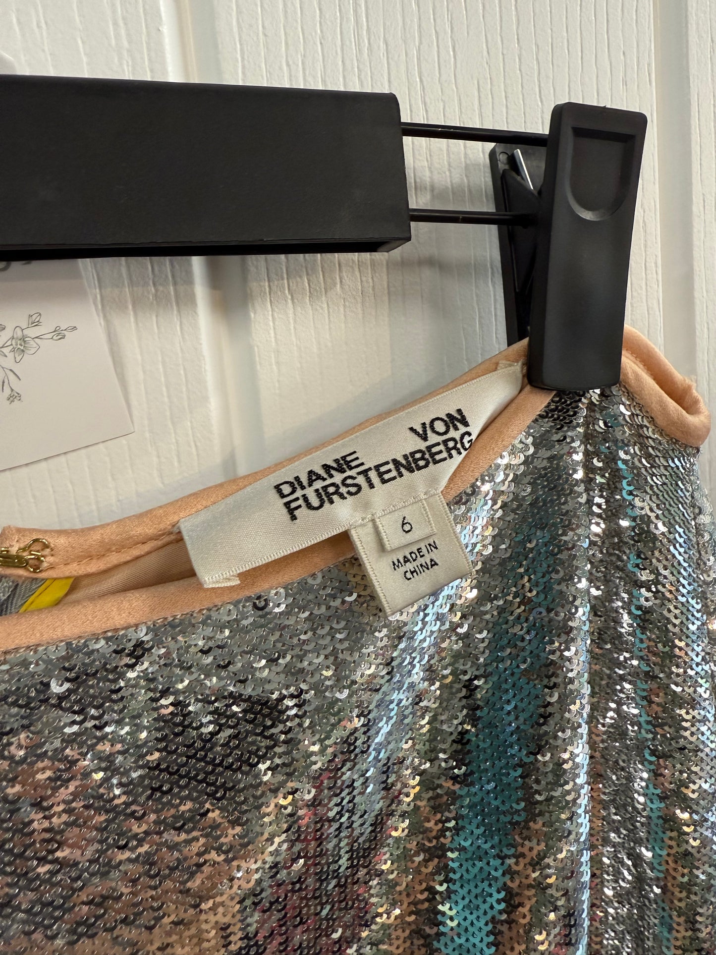 Diane von Furstenberg sequin skirt in UK size 10
