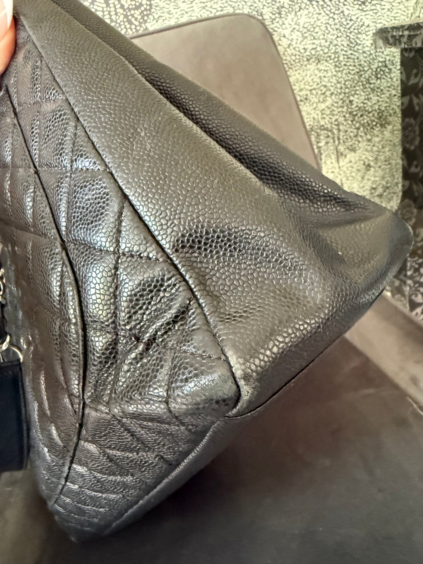 Chanel Grand Shopping Tote Rue Cambon in Black Caviar Leather