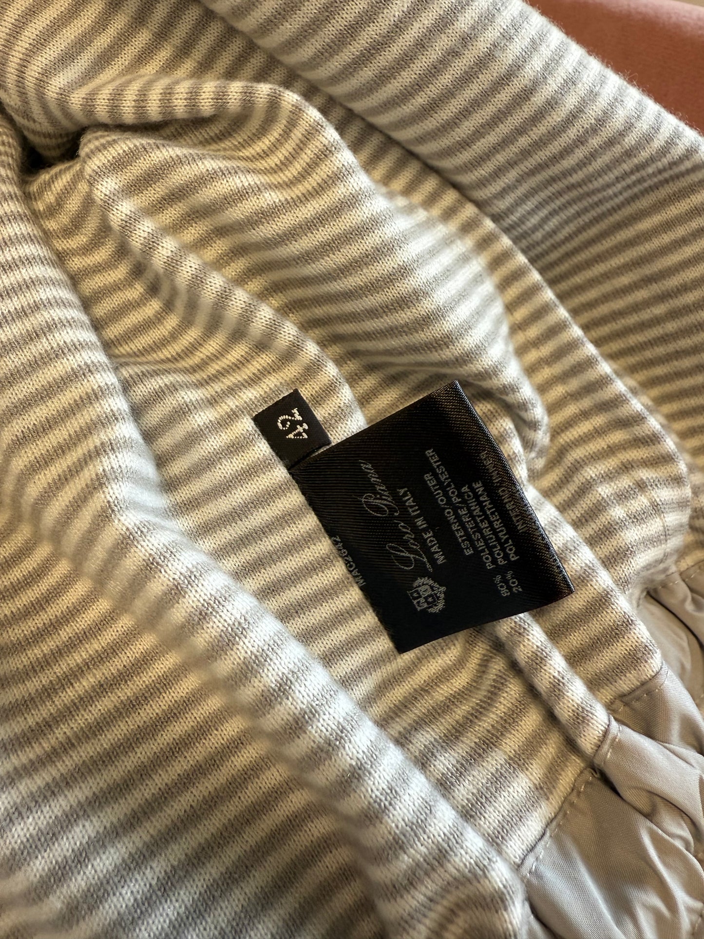 Loro Piana lightweight hooded jacket in IT42