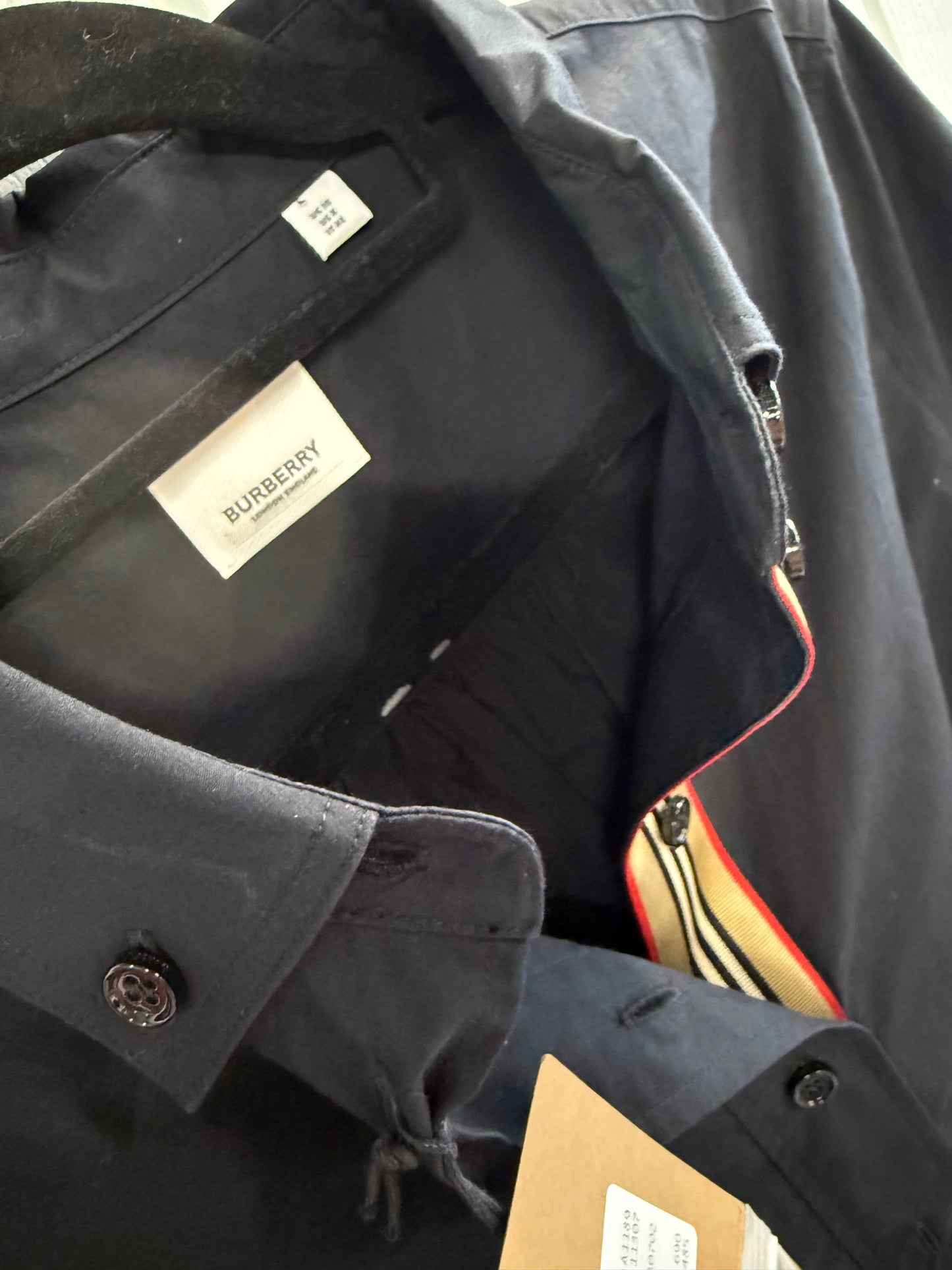 Burberry shirt dress in UK10 black