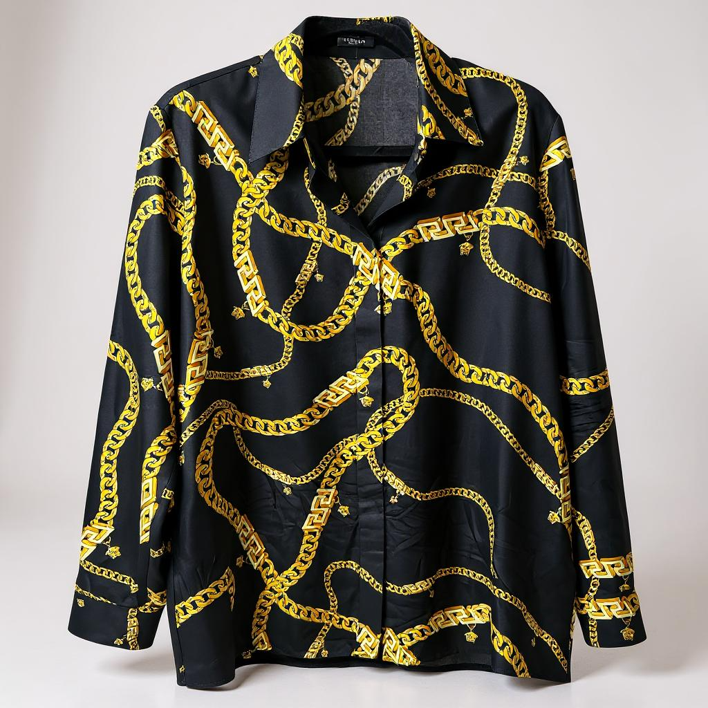 Versace silk shirt in UK10