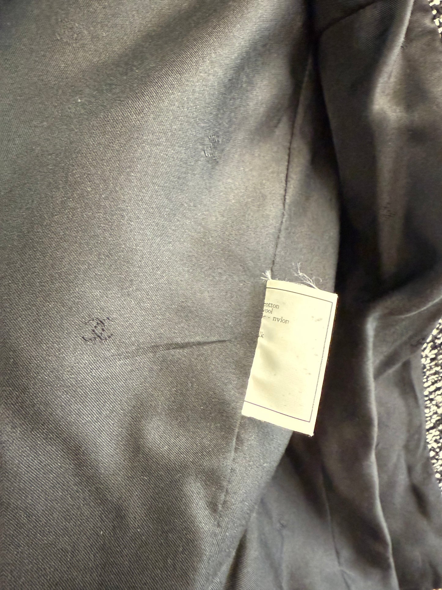 Chanel Boutique tweed jacket Autumn/Winter 2002 collection uk10