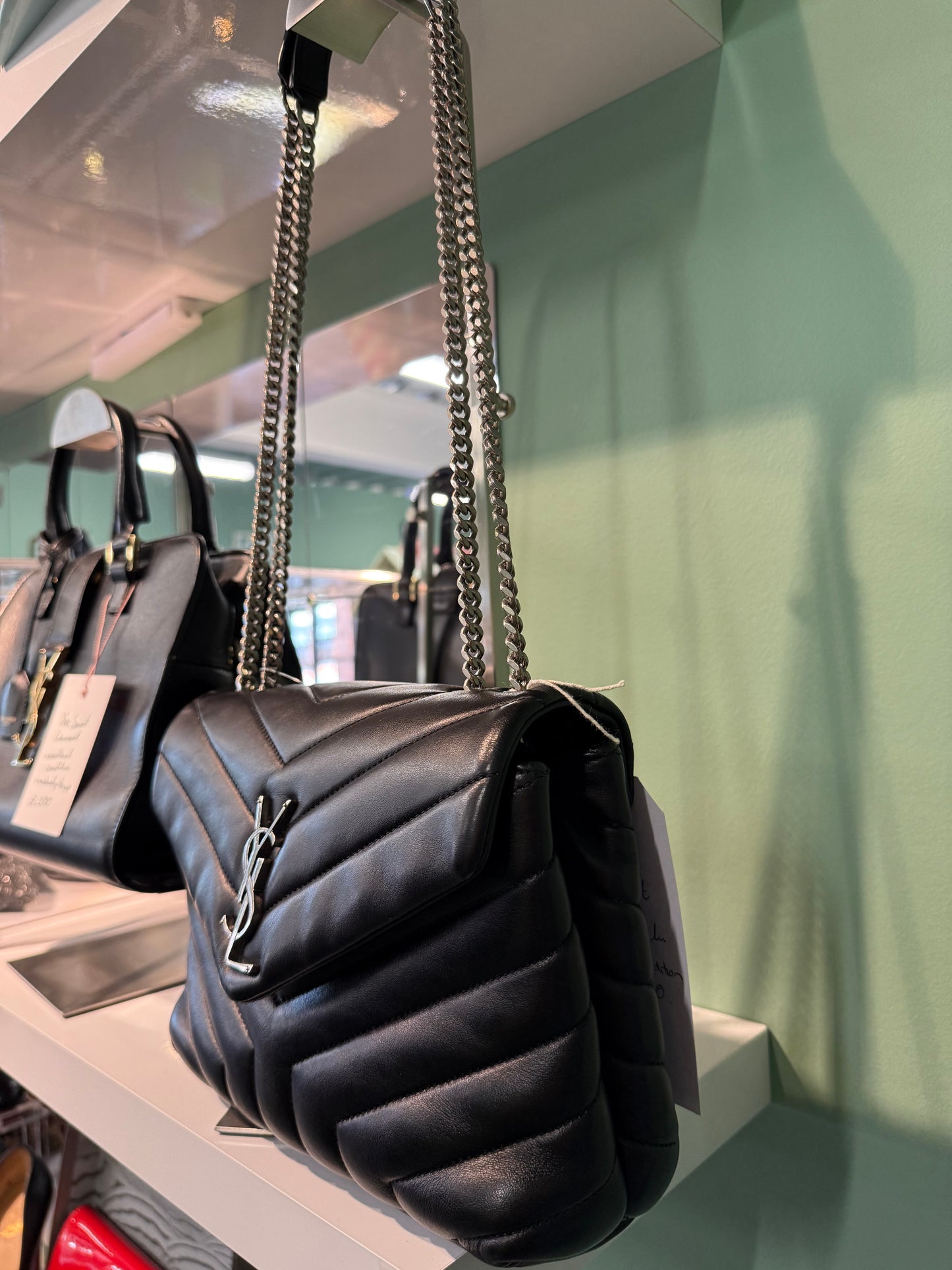 Saint Laurent Loulou Medium Shoulder Bag – Black Leather