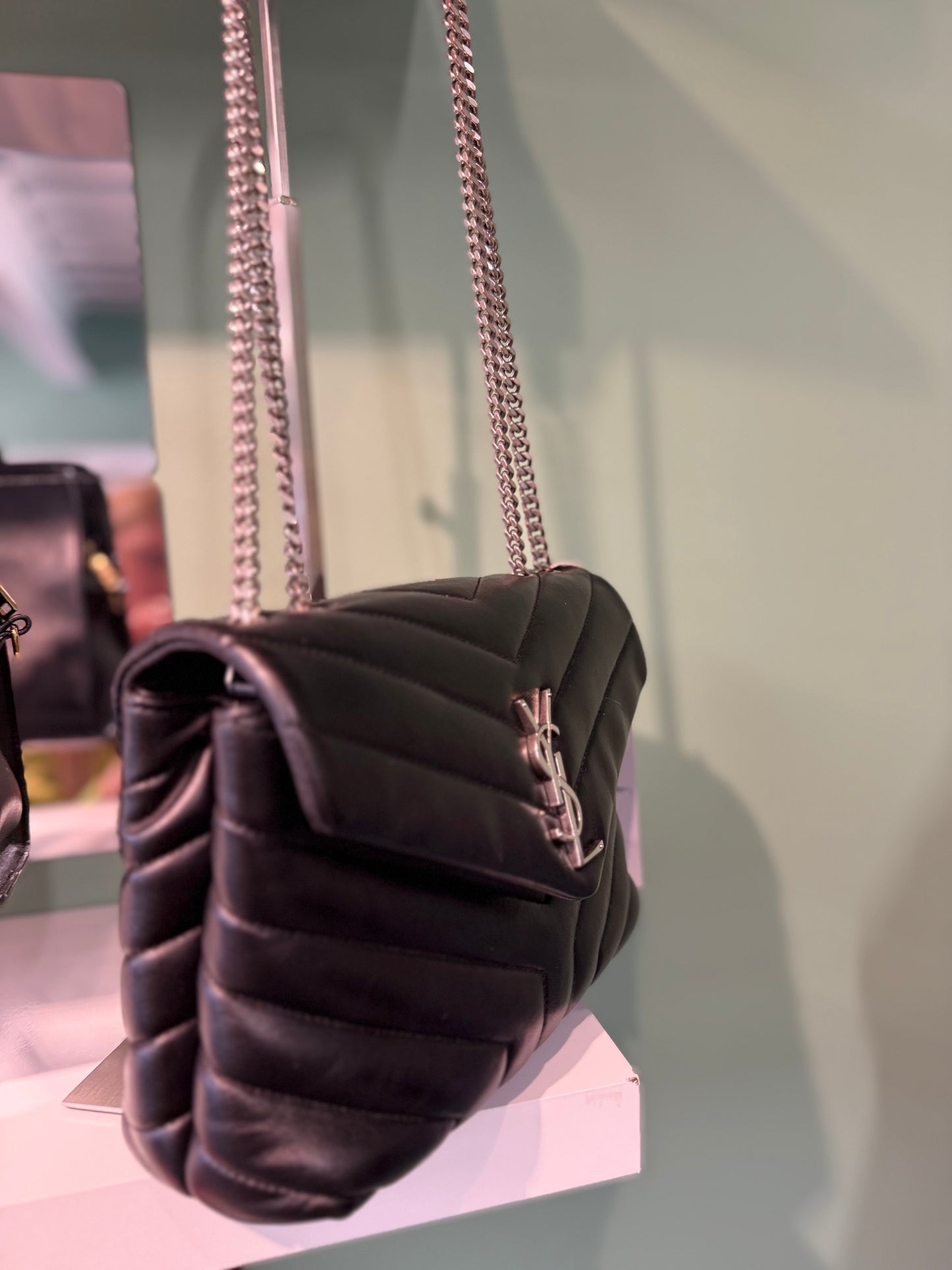 Saint Laurent Loulou Medium Shoulder Bag – Black Leather