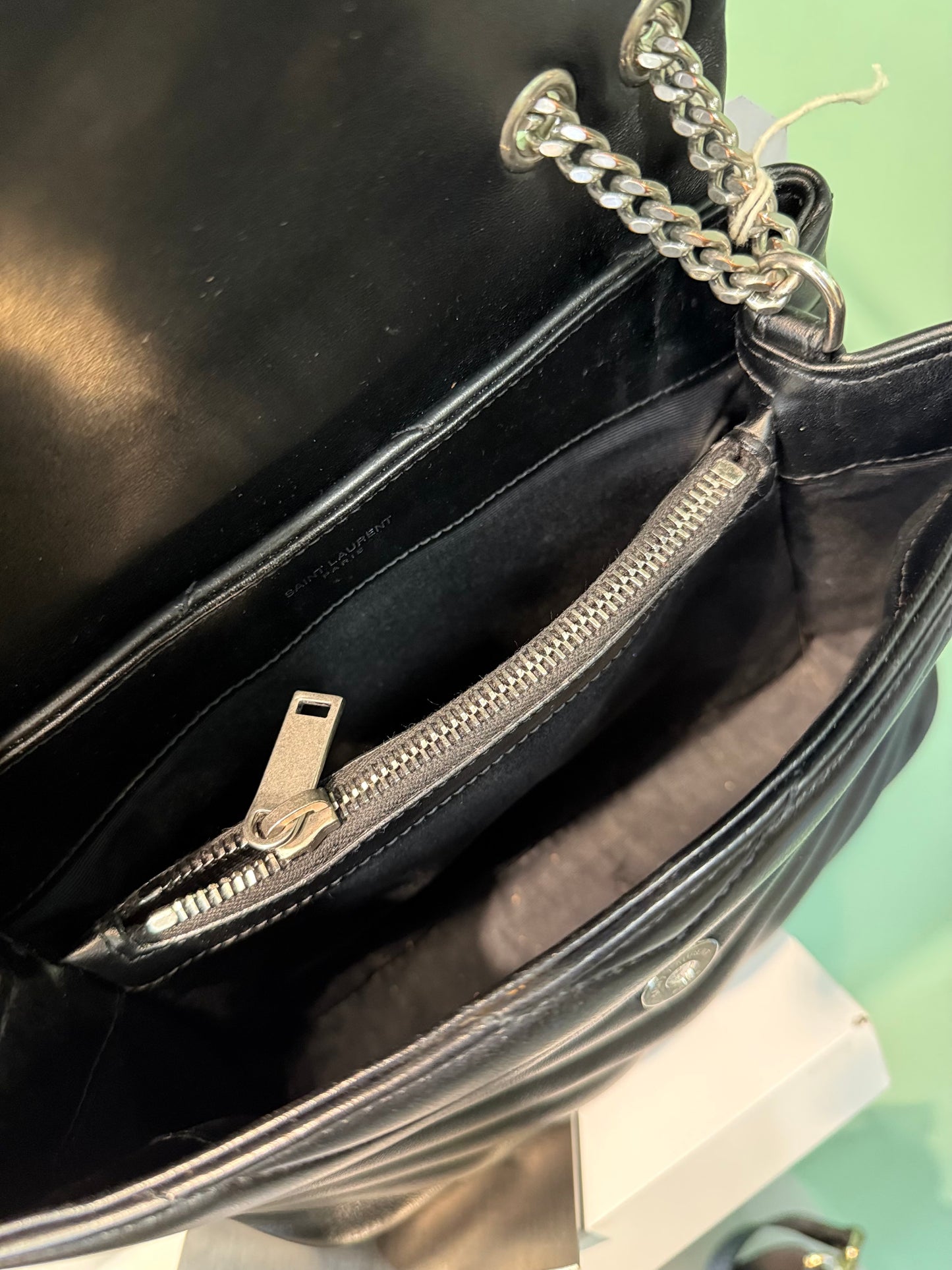 Saint Laurent Loulou Medium Shoulder Bag – Black Leather