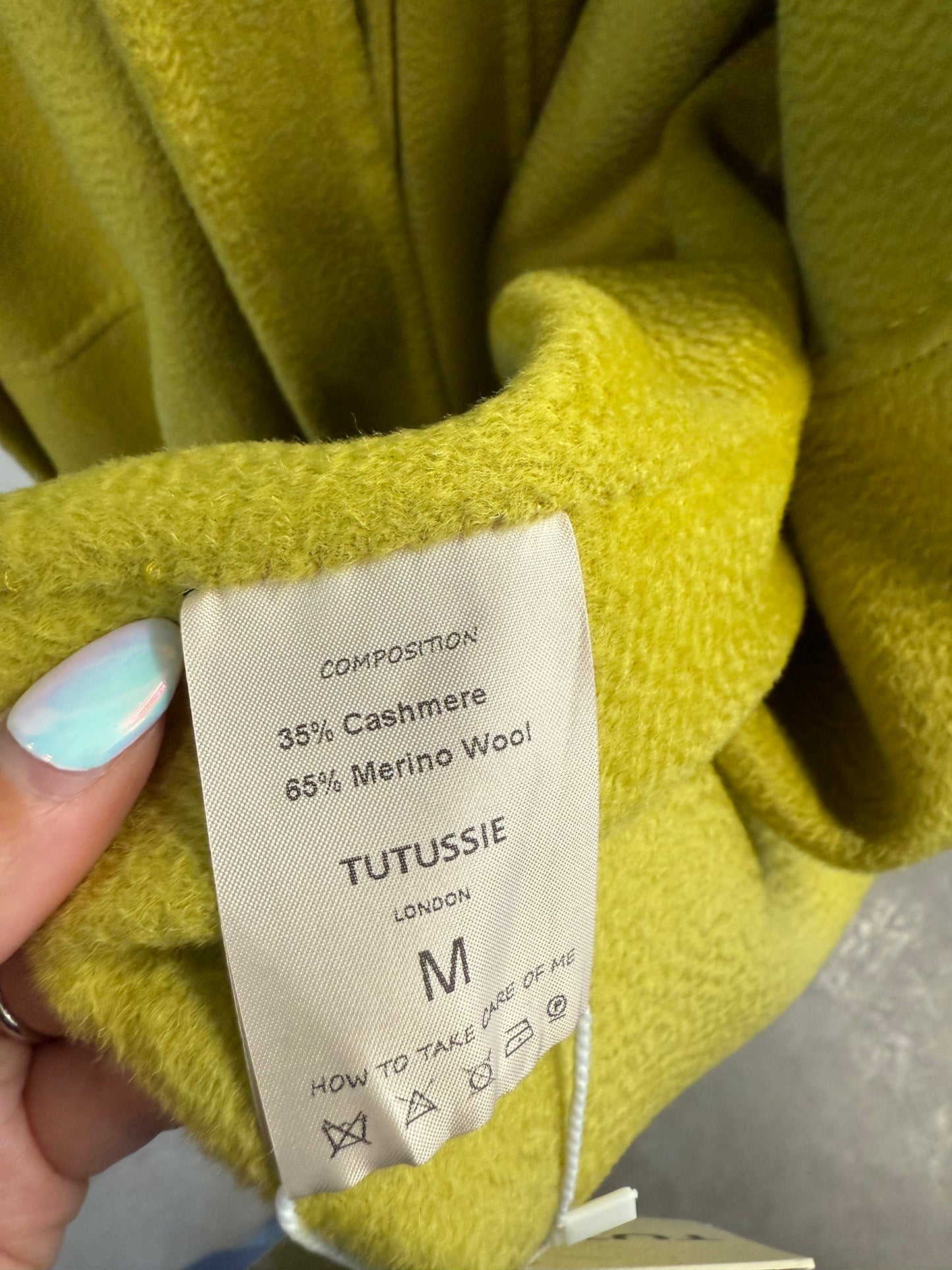 Tutussie Cashmere & Merino Wool Coat – Size Medium