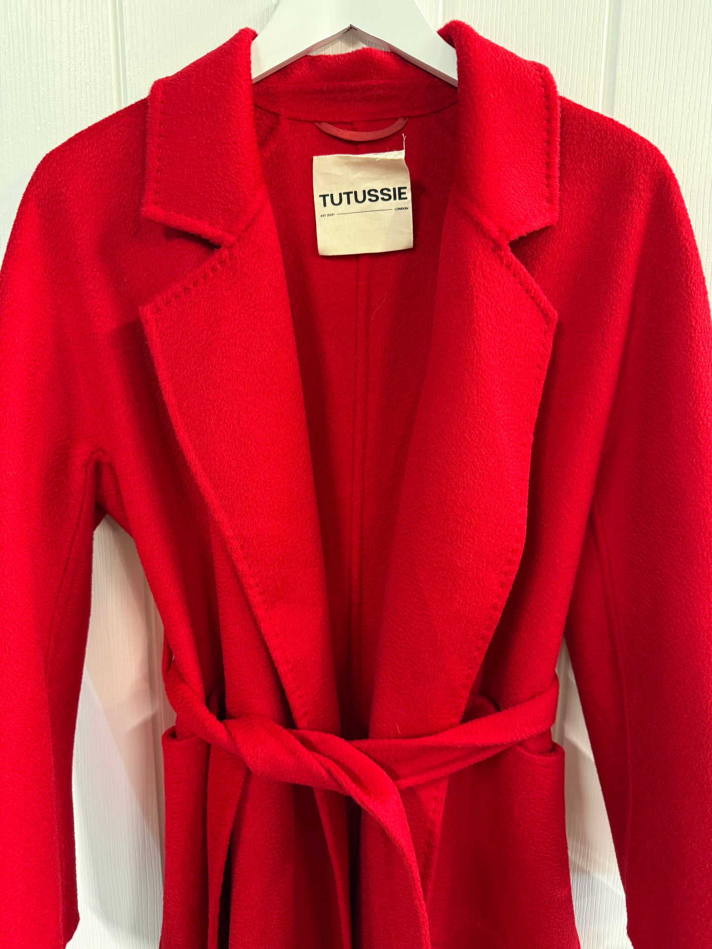 Tutussie Cashmere & Merino Wool Coat – Size L- uk16