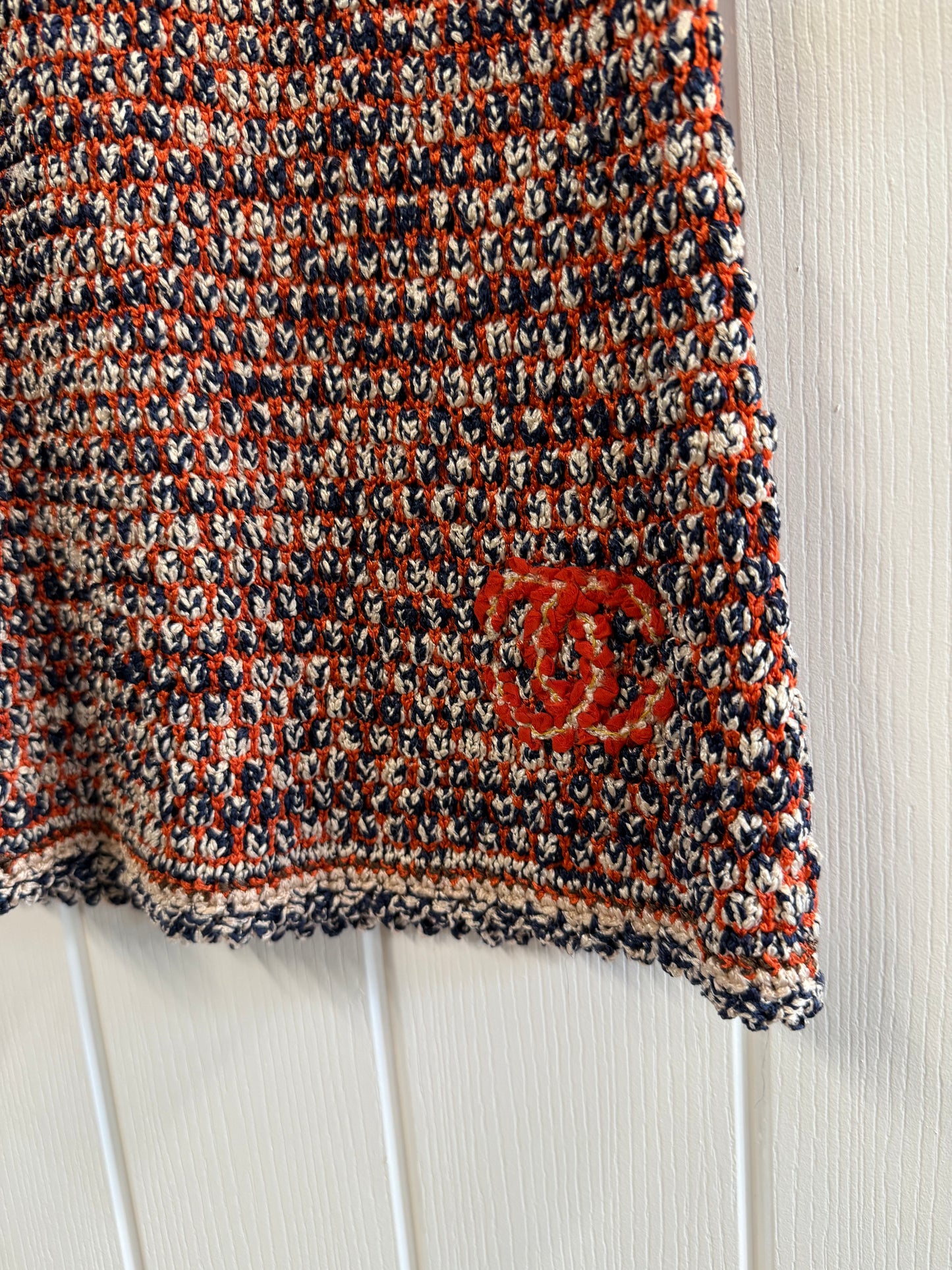 Chanel Multicolour Crochet Knit Top – FR38 (UK 10)