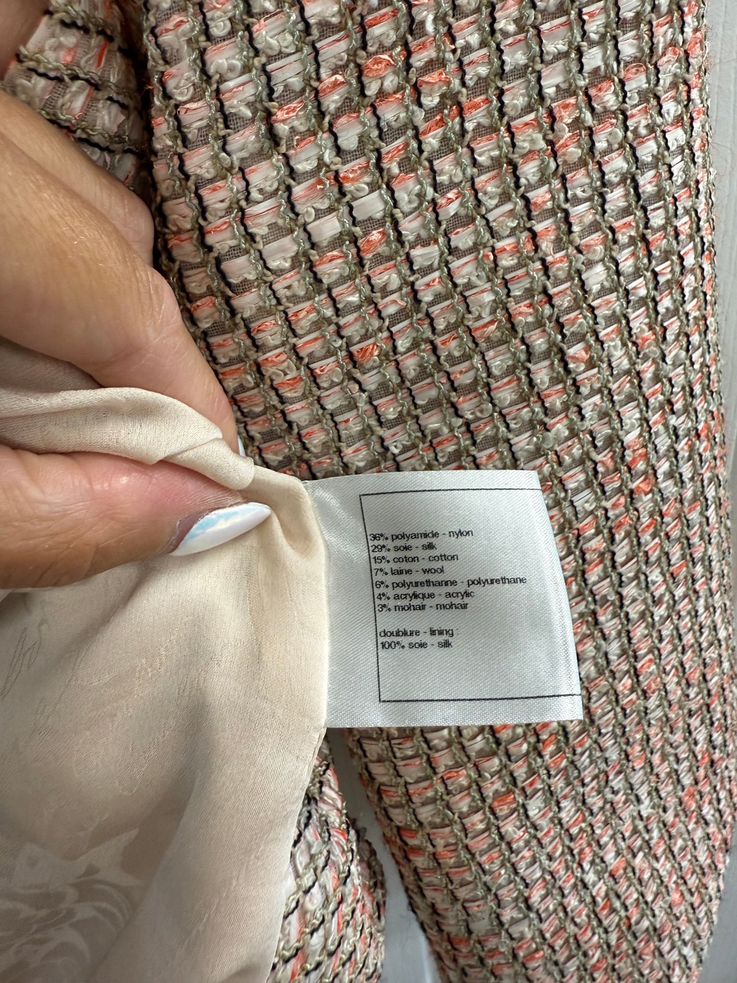 Chanel Pastel Tweed Zip Jacket – FR38 (UK 10)
