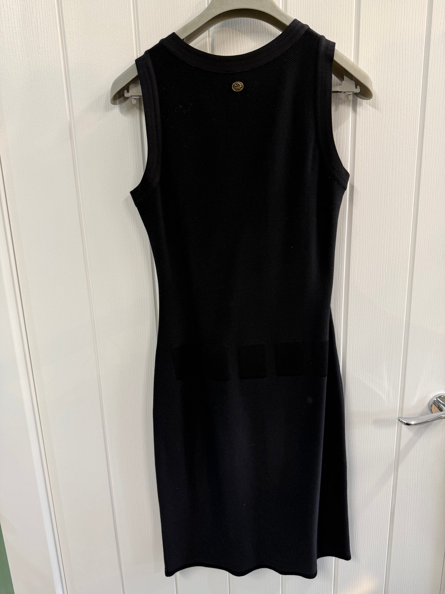 Chanel Black Grid Pattern Dress – FR36 (UK 8)