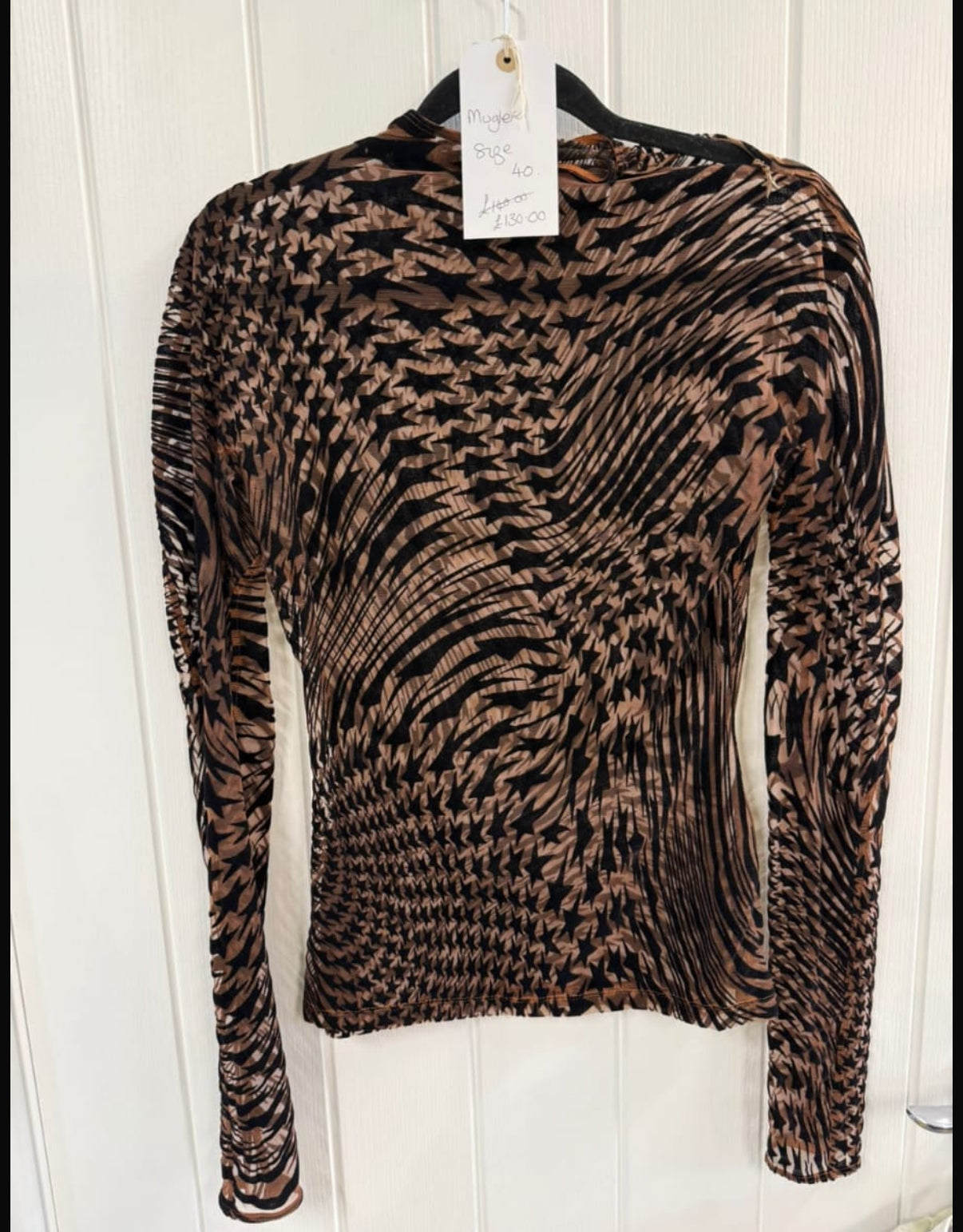Mugler Long Sleeve Top