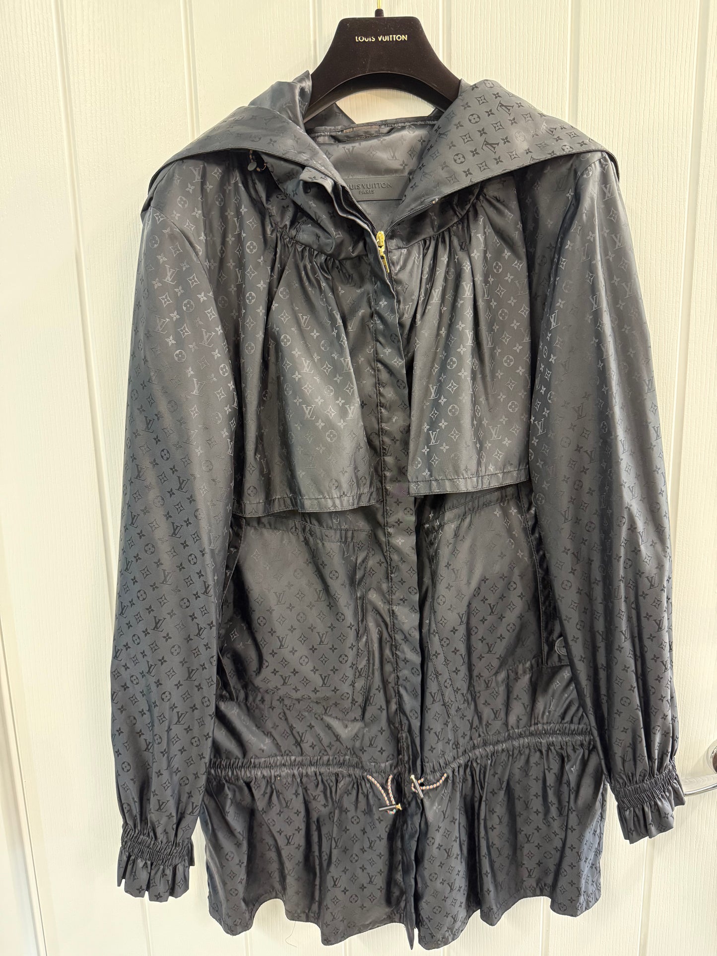 Louis Vuitton Monogram Hooded Parka in Black