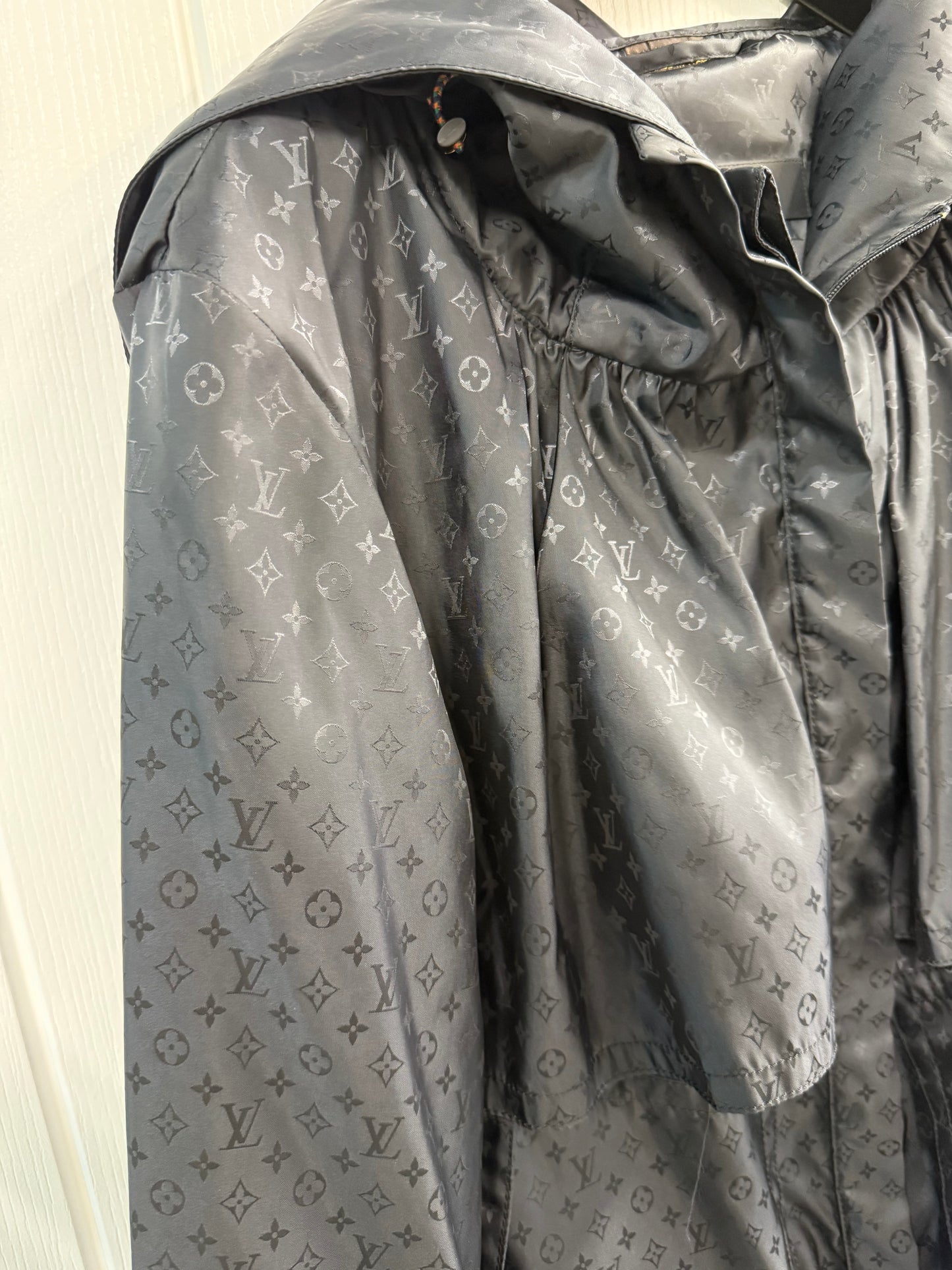 Louis Vuitton Monogram Hooded Parka in Black