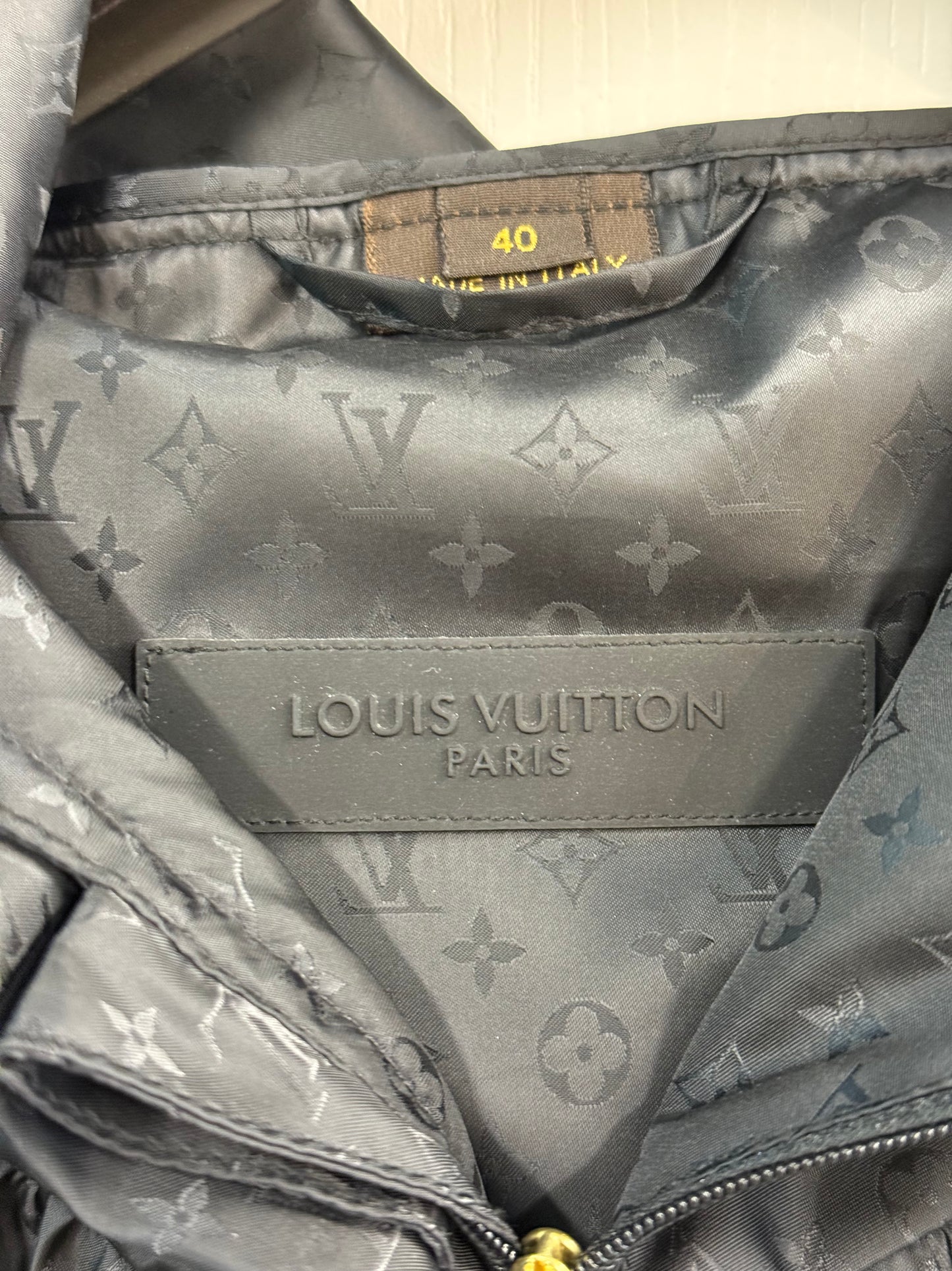 Louis Vuitton Monogram Hooded Parka in Black