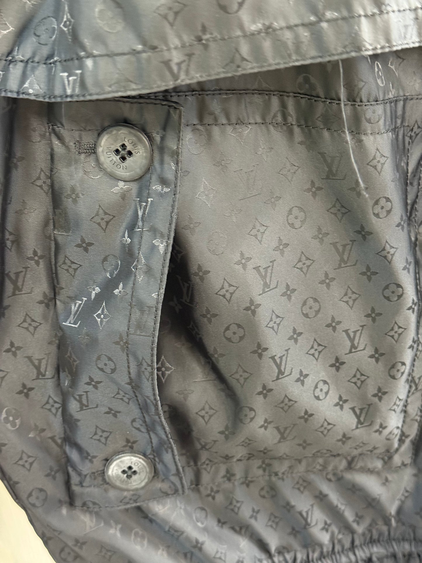 Louis Vuitton Monogram Hooded Parka in Black