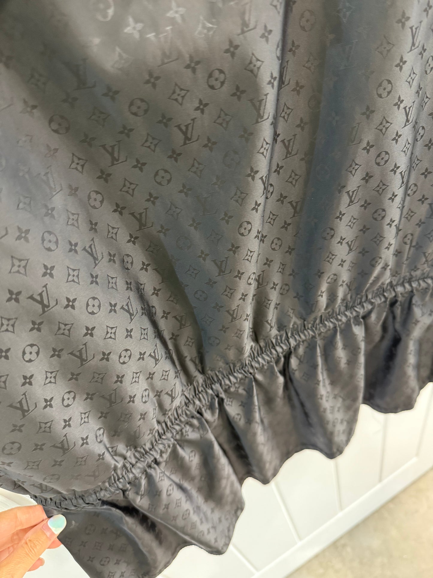 Louis Vuitton Monogram Hooded Parka in Black