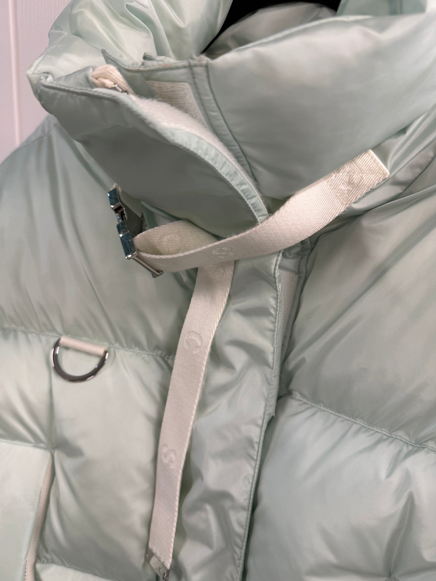 Shoreditch Ski Club Down Puffer Jacket in Pastel Mint