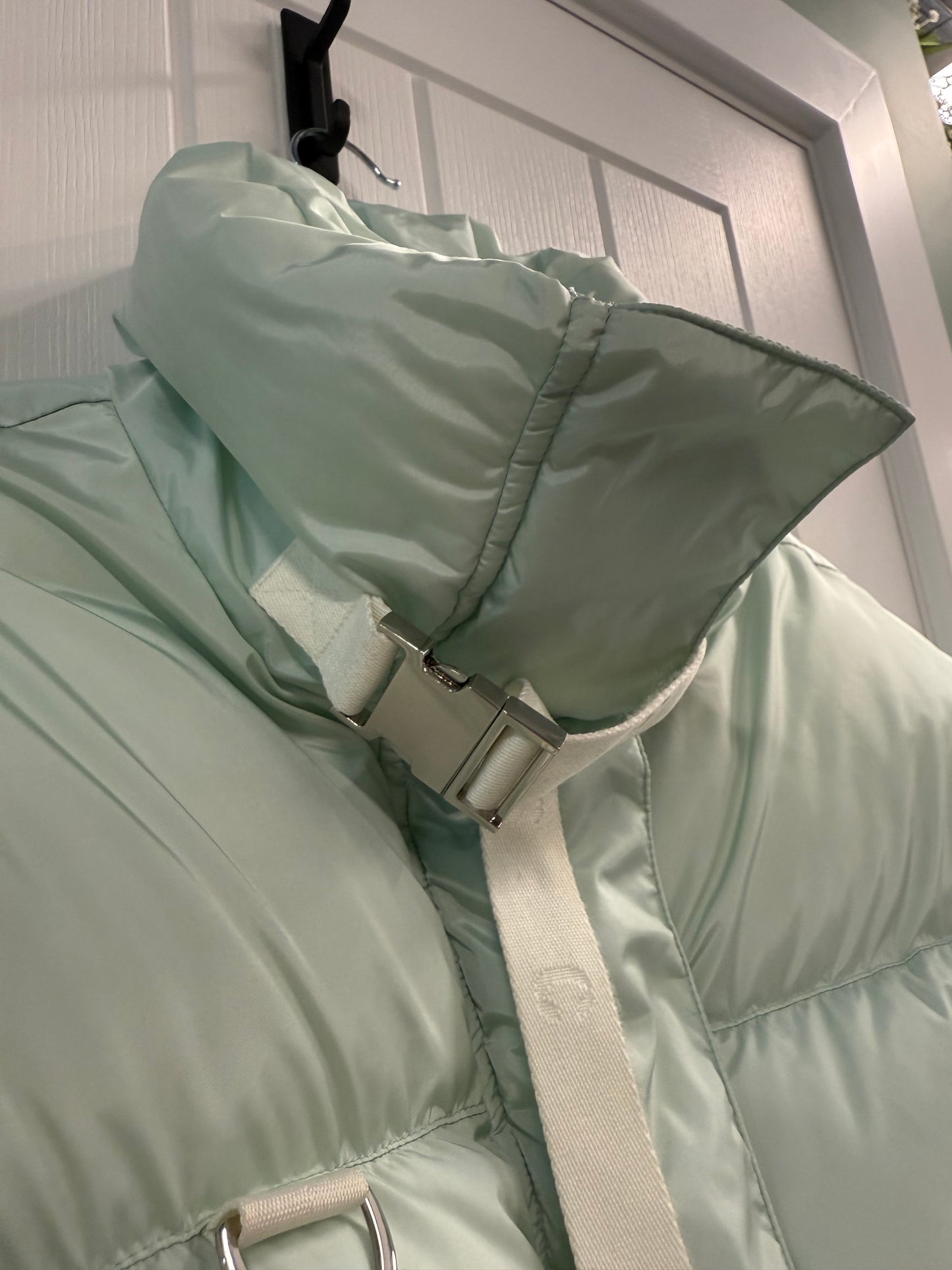 Shoreditch Ski Club Down Puffer Jacket in Pastel Mint