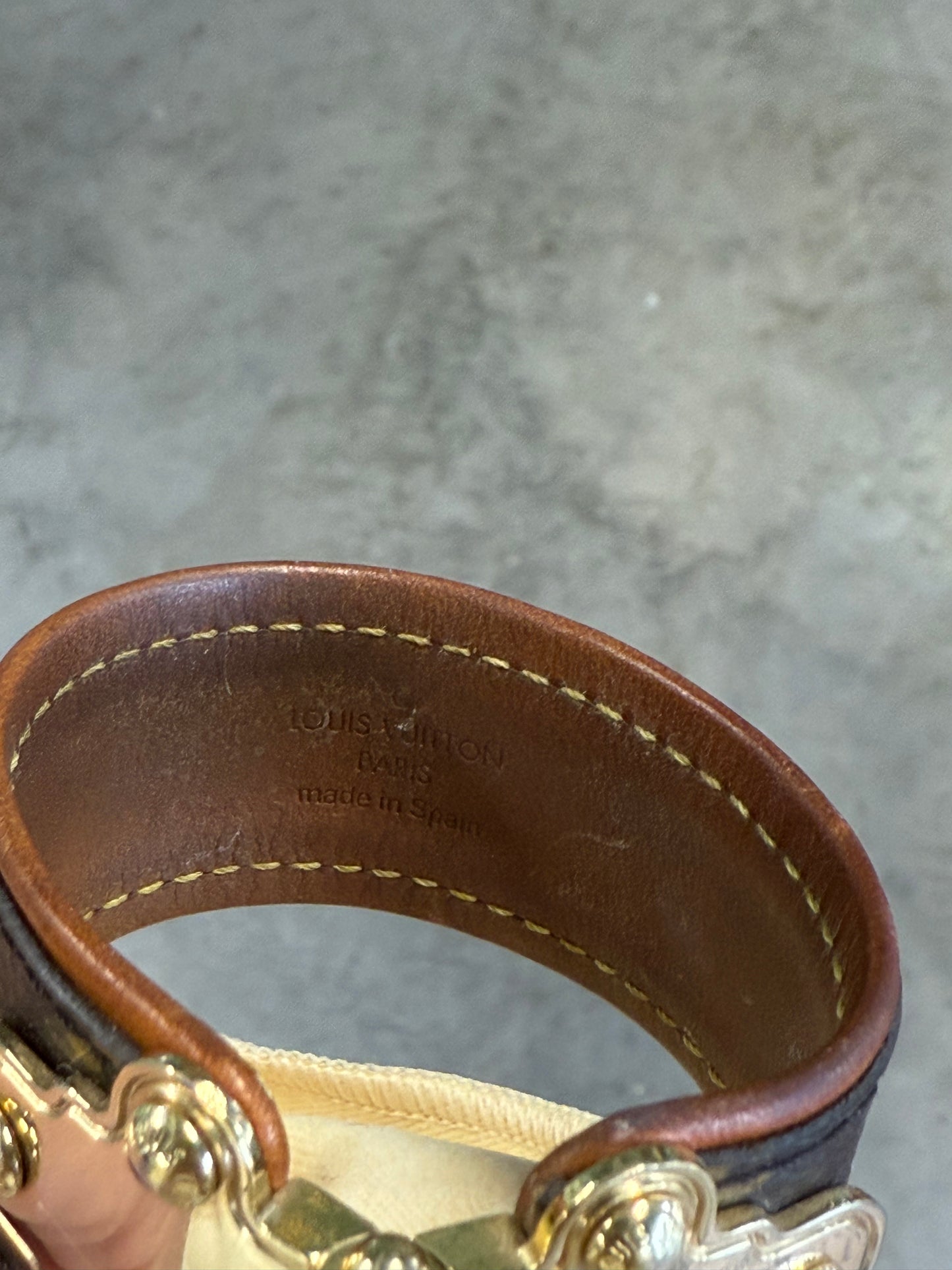 Louis Vuitton Monogram “Slock” Cuff Bracelet