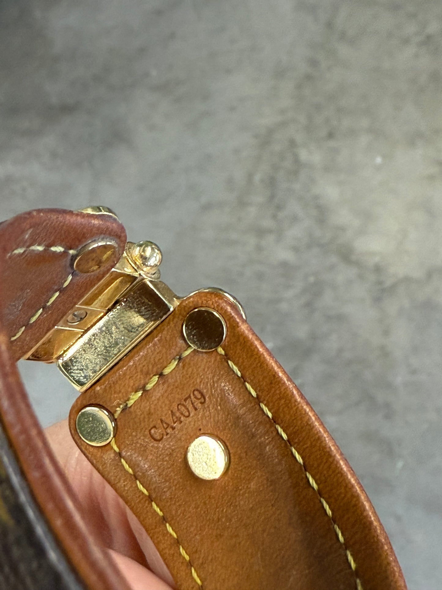 Louis Vuitton Monogram “Slock” Cuff Bracelet