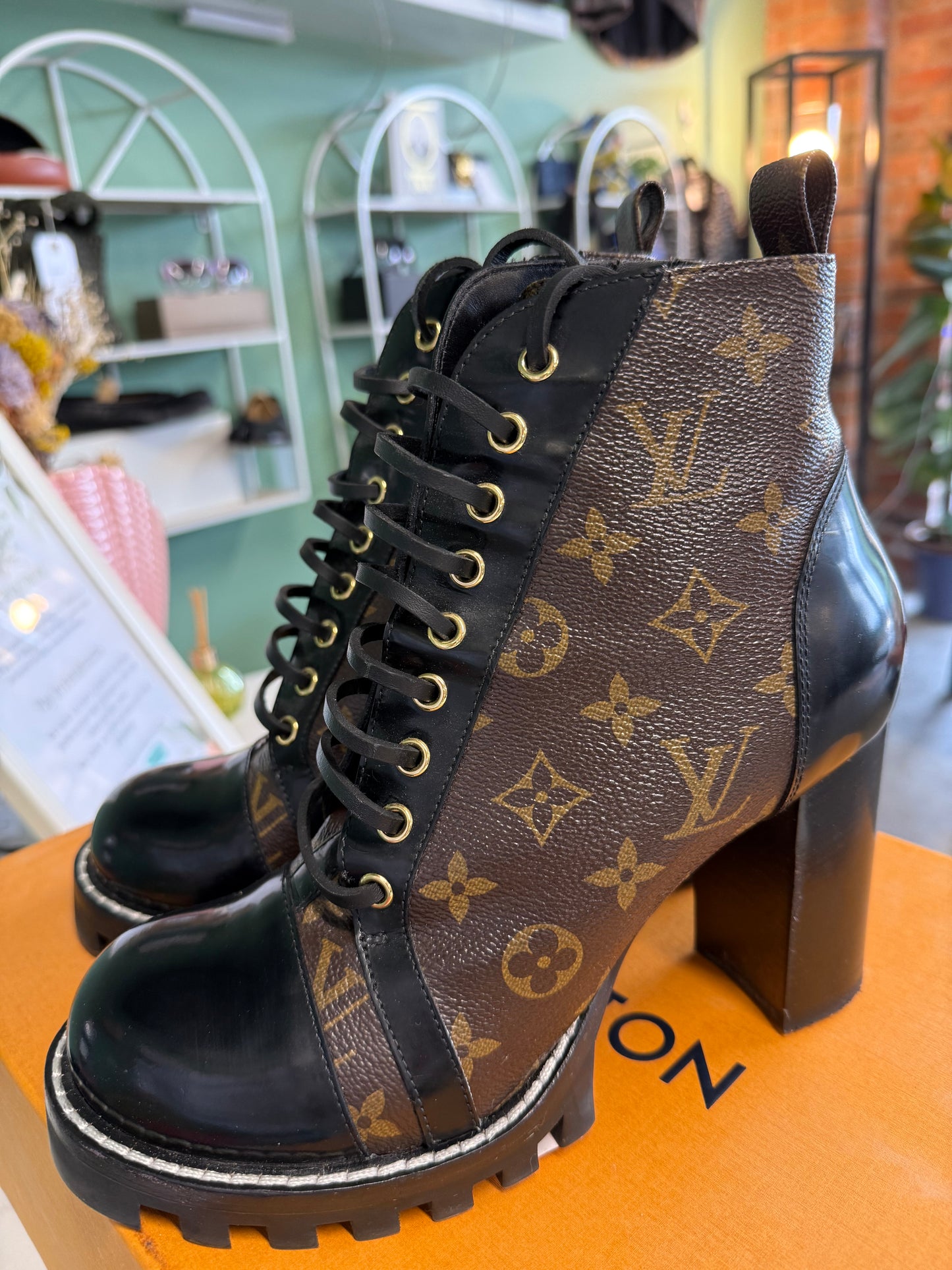 Louis Vuitton “Star Trail” Ankle Boots UK40