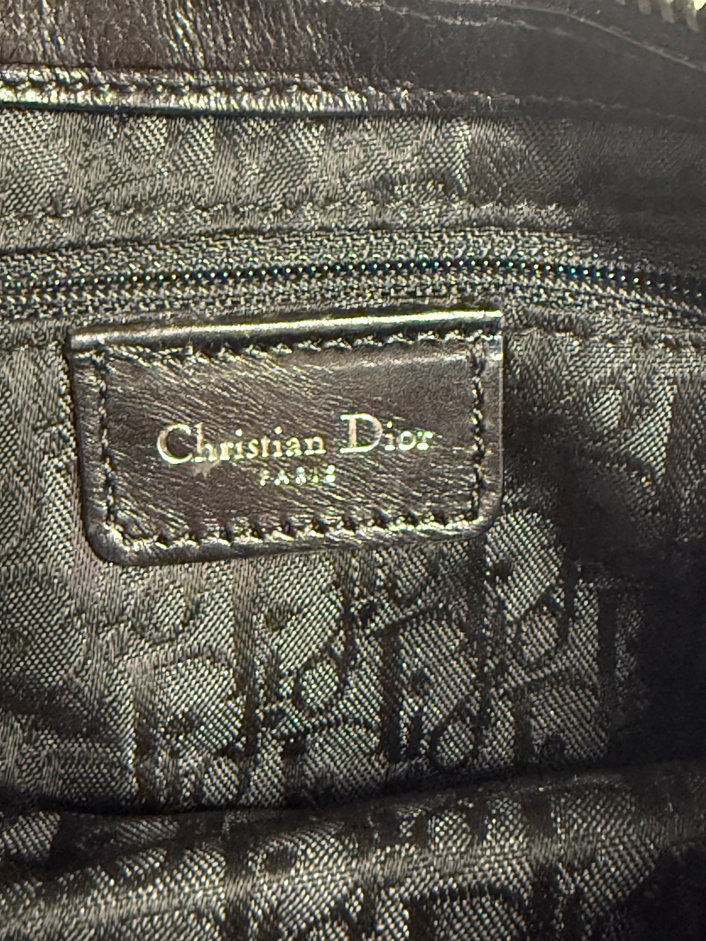 Dior Hardcore Pierced Pochette – Black Leather