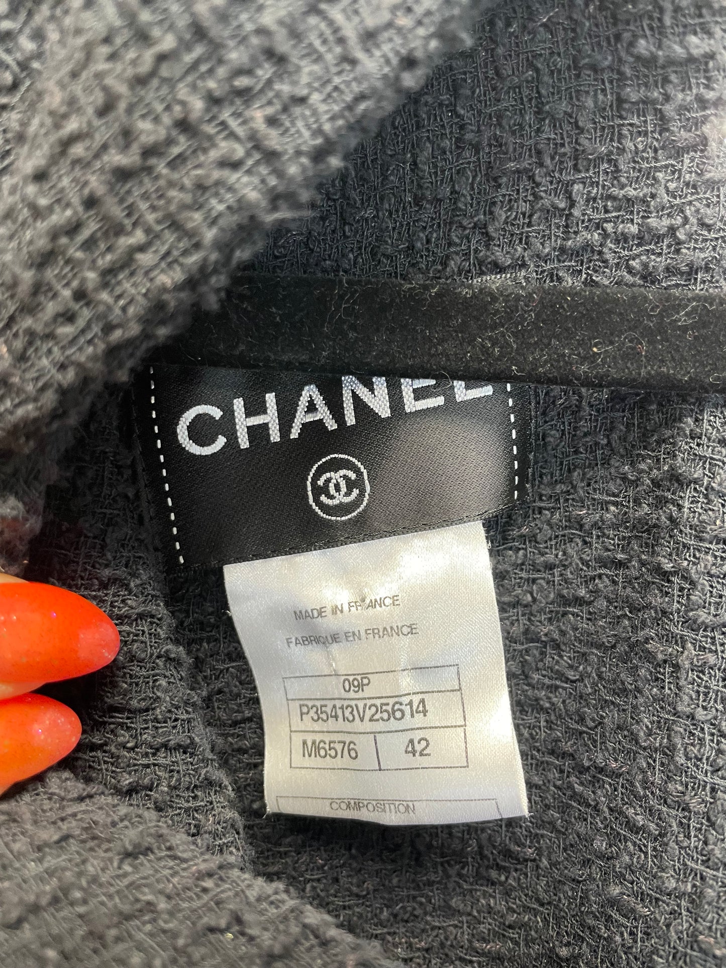 Chanel Black & White Tweed Dress – Size 12