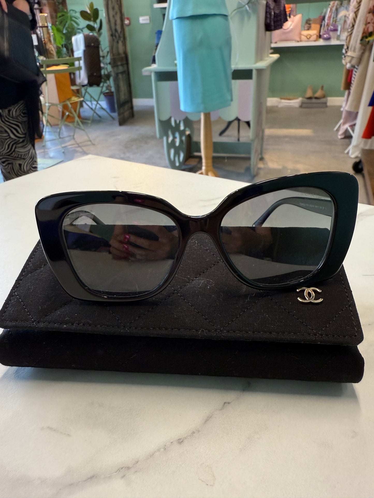 Chanel oversized sunglasses