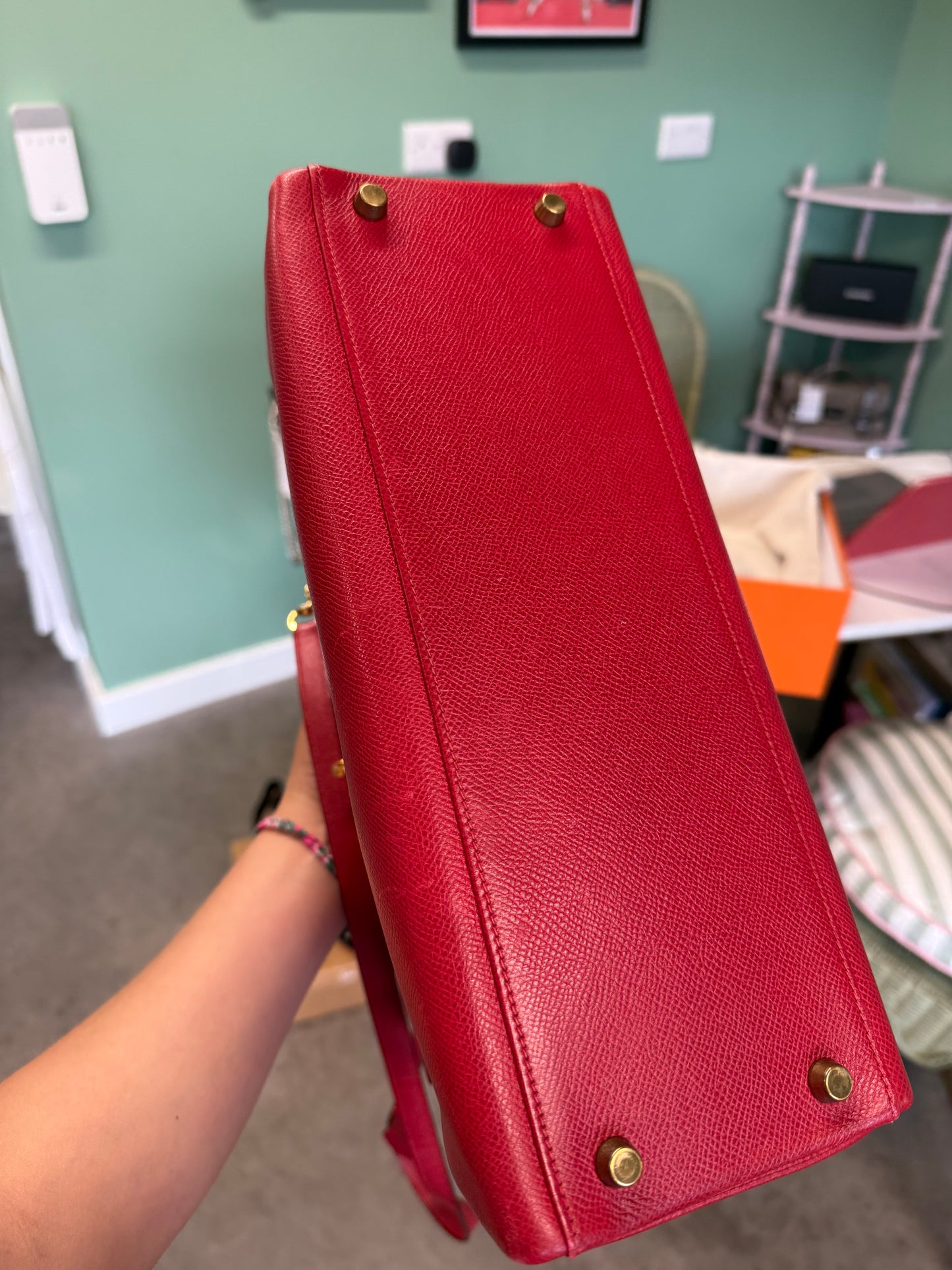 Hermès Kelly 32 Retourne in Rouge H – 1990