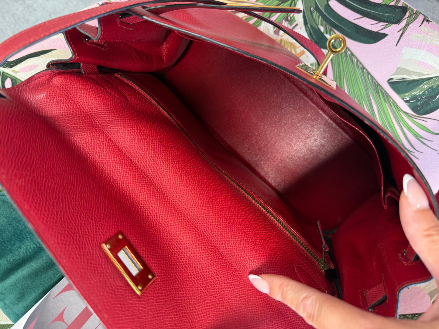 Hermès Kelly 32 Retourne in Rouge H – 1990