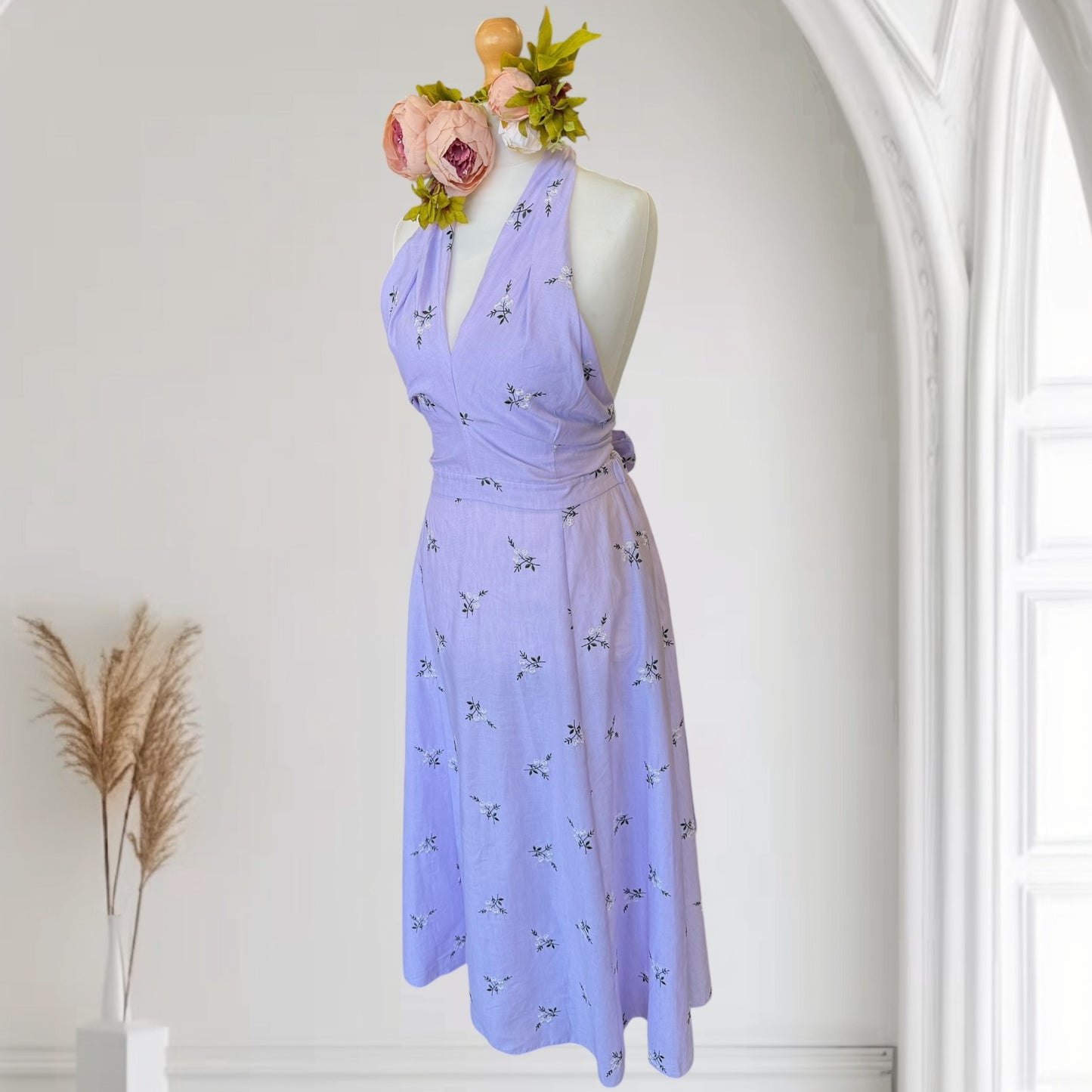 Erdem Lilac Dress uk12