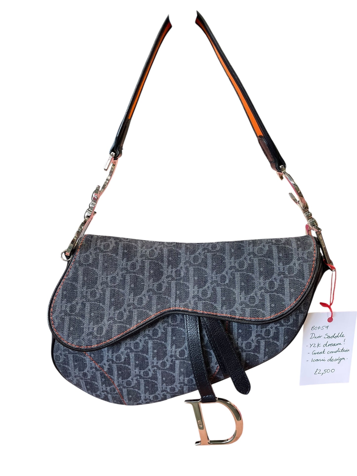 Dior Saddle Bag in Denim Jacquard