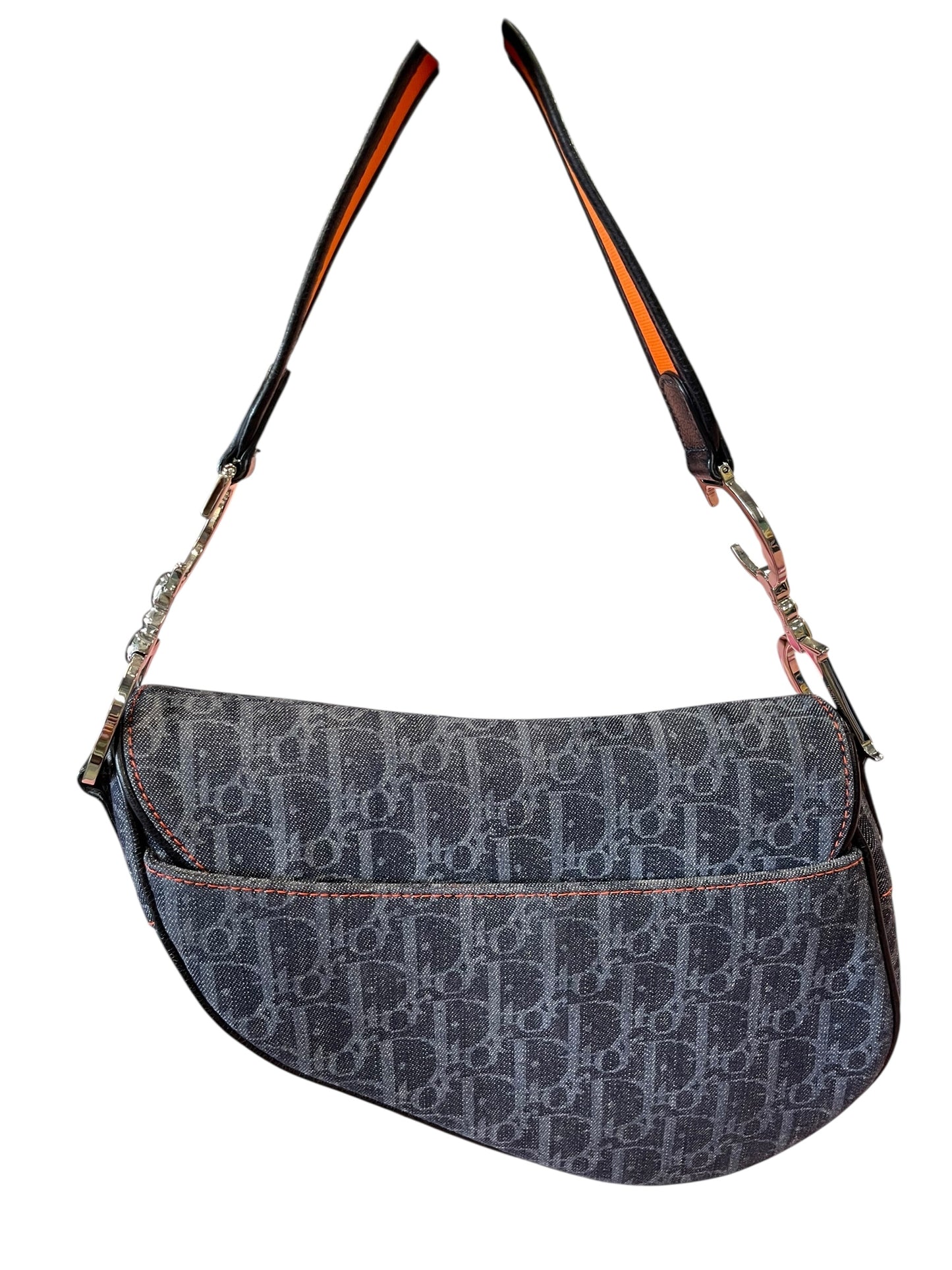 Dior Saddle Bag in Denim Jacquard