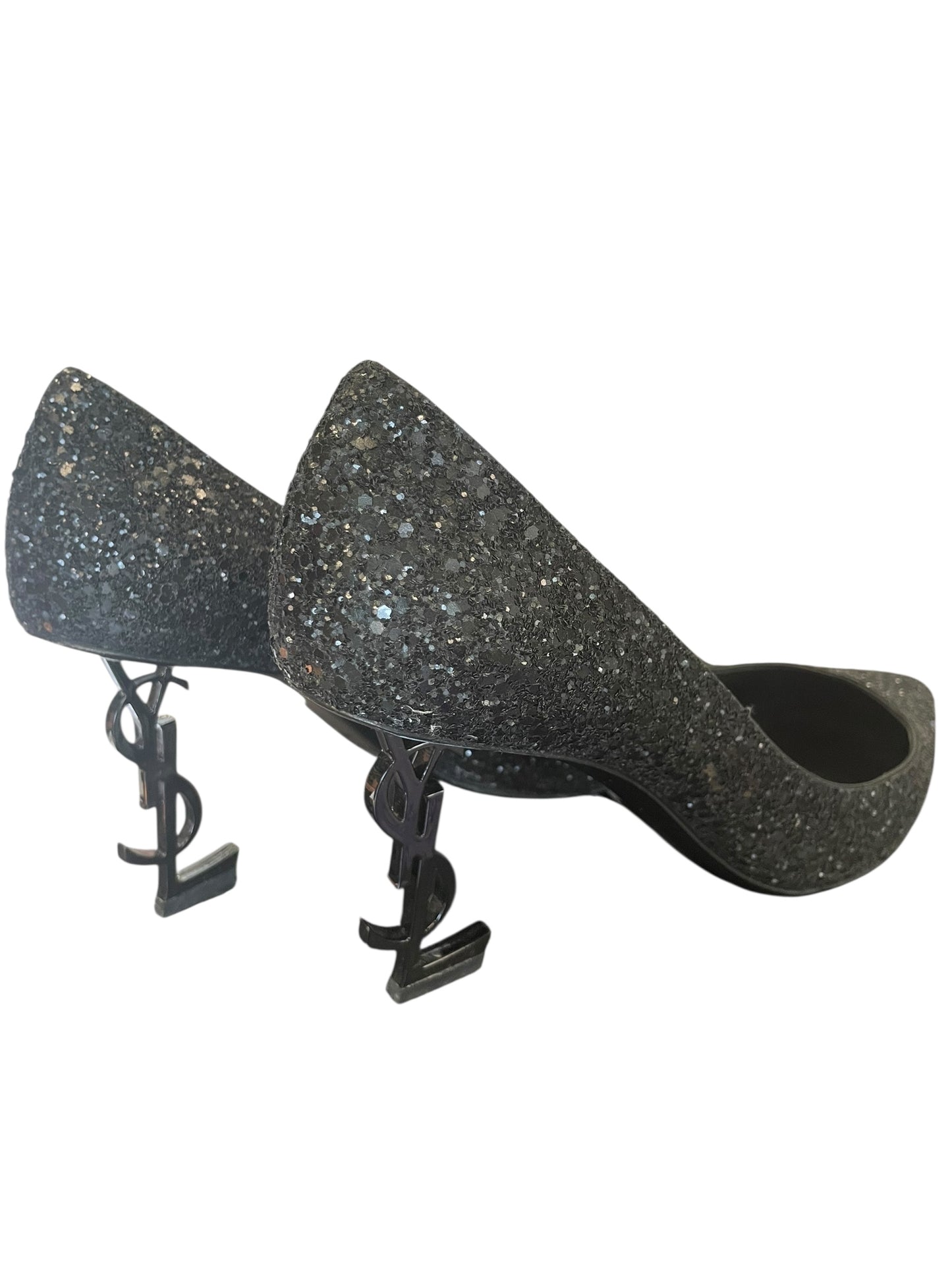 Saint Laurent Opyum Glitter Pumps – Size 39