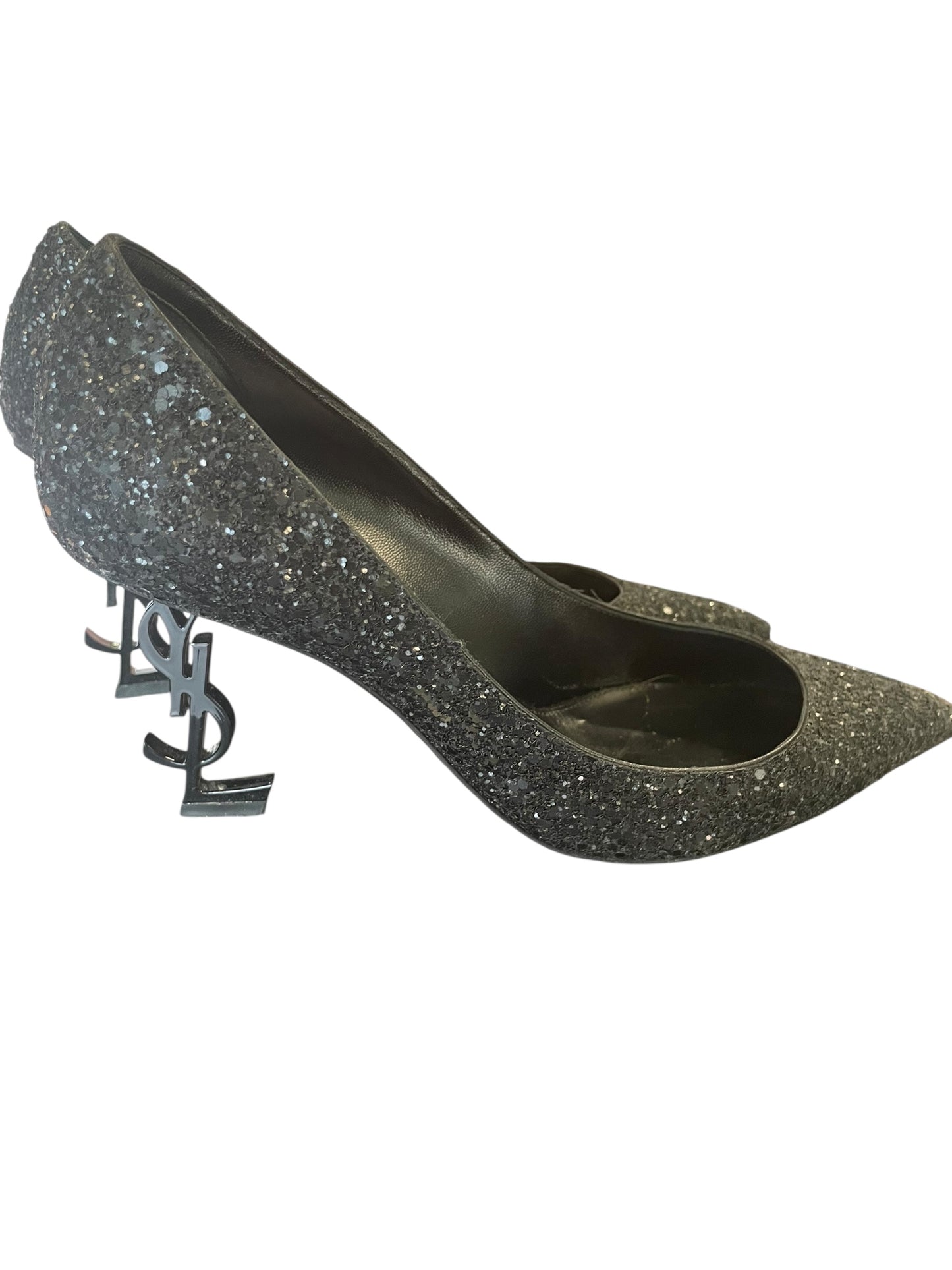 Saint Laurent Opyum Glitter Pumps – Size 39