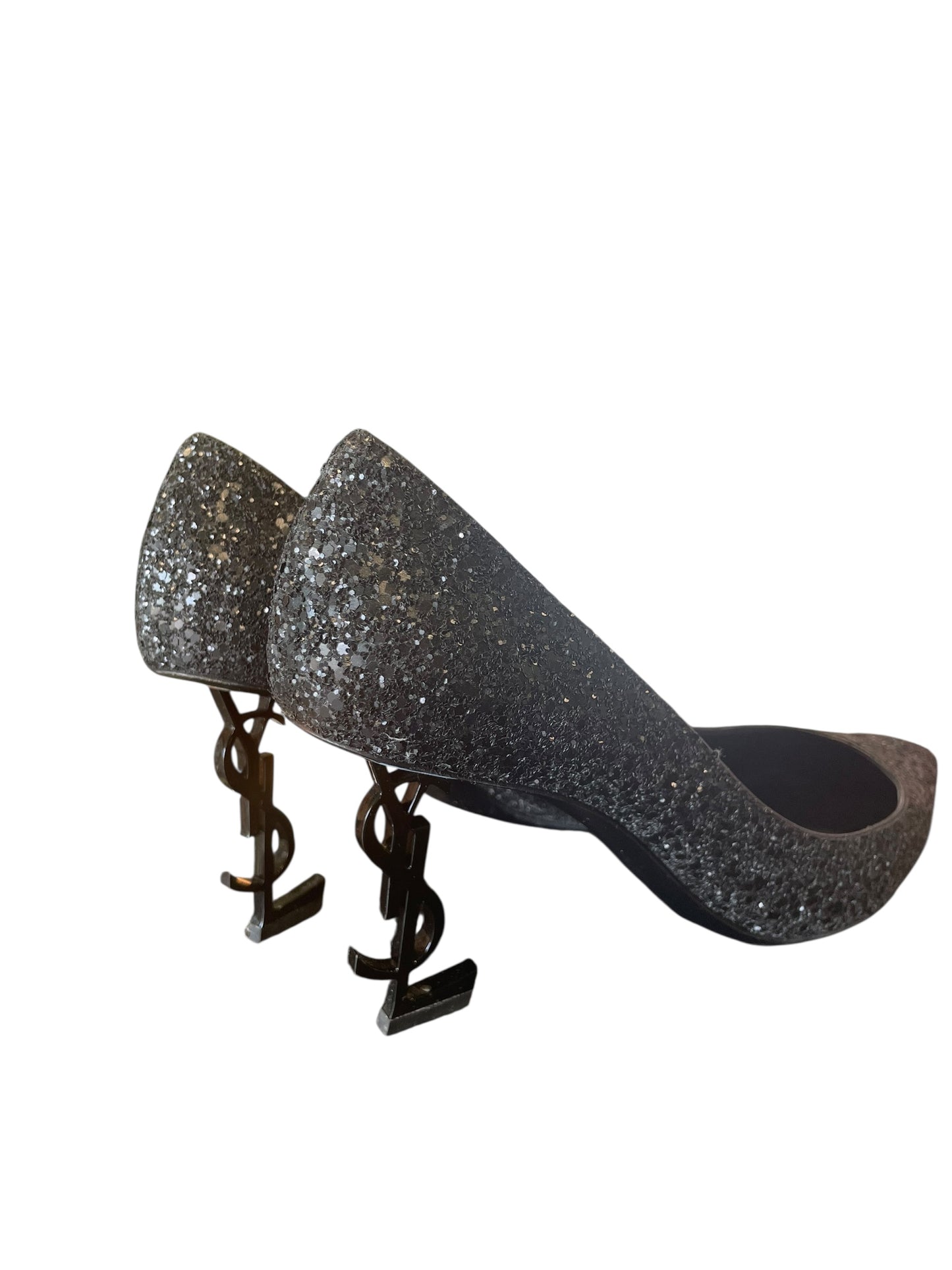 Saint Laurent Opyum Glitter Pumps – Size 39