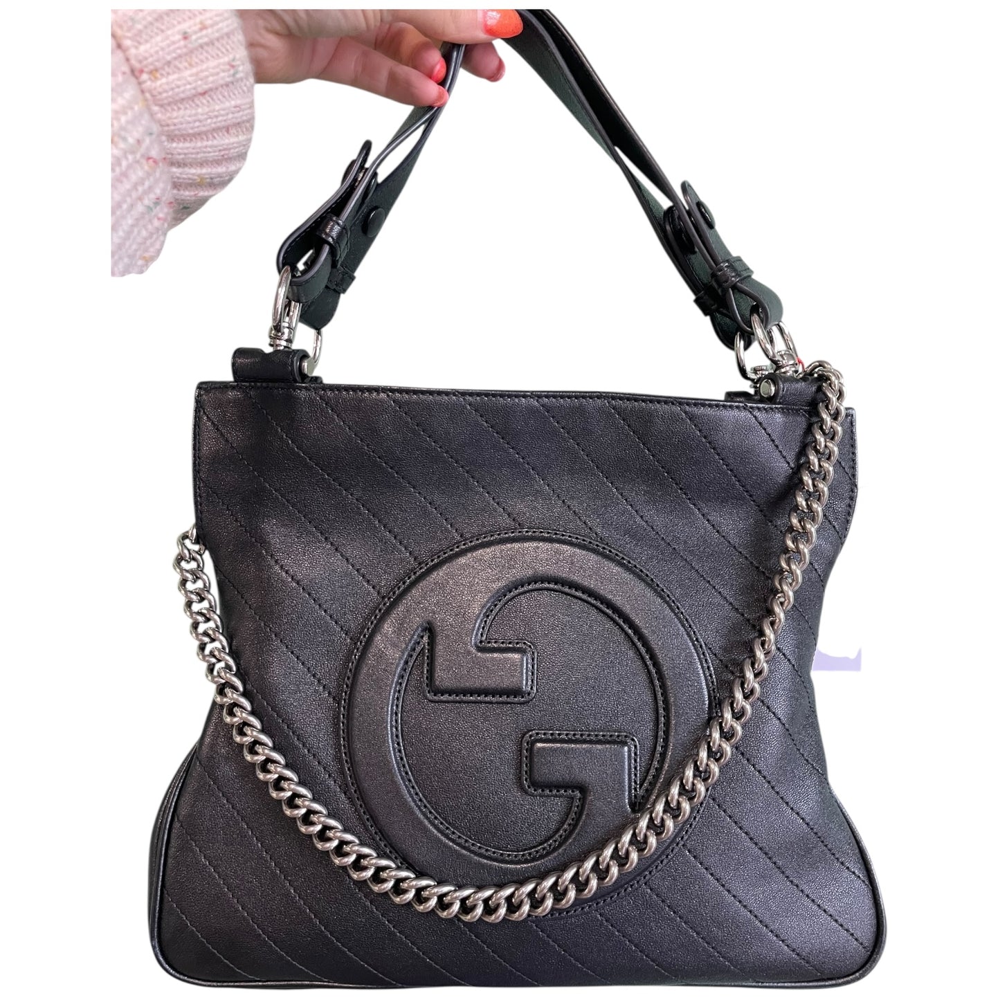 Gucci Blondie Tote in Black Quilted Leather