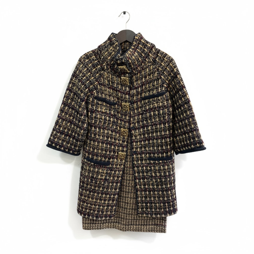 Chanel 10P Tweed Coat – FR36 (UK 8)