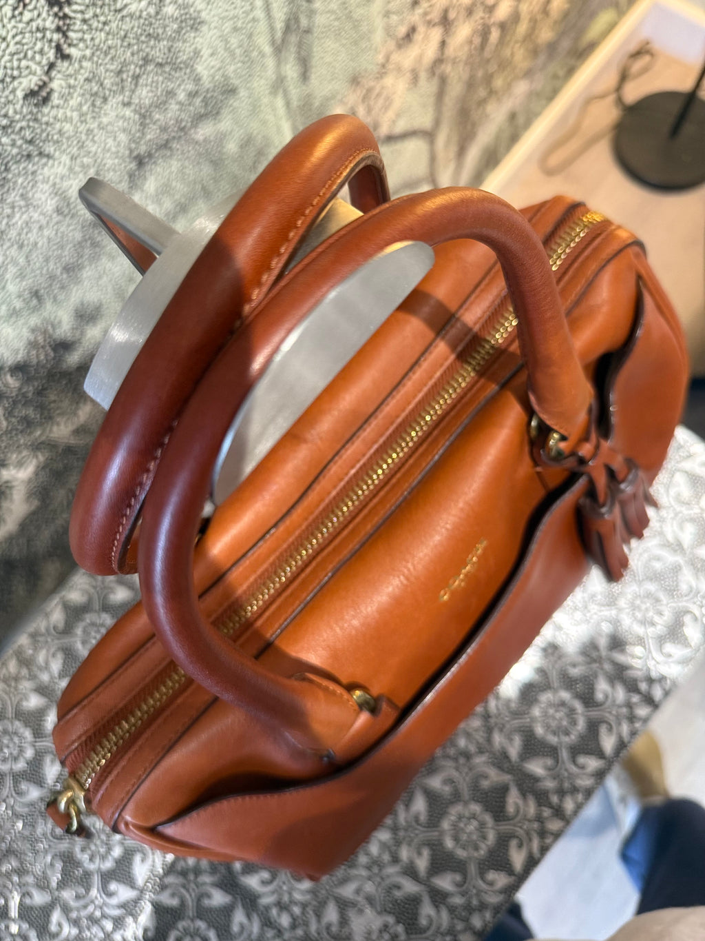 Coach Legacy Satchel- Cognac