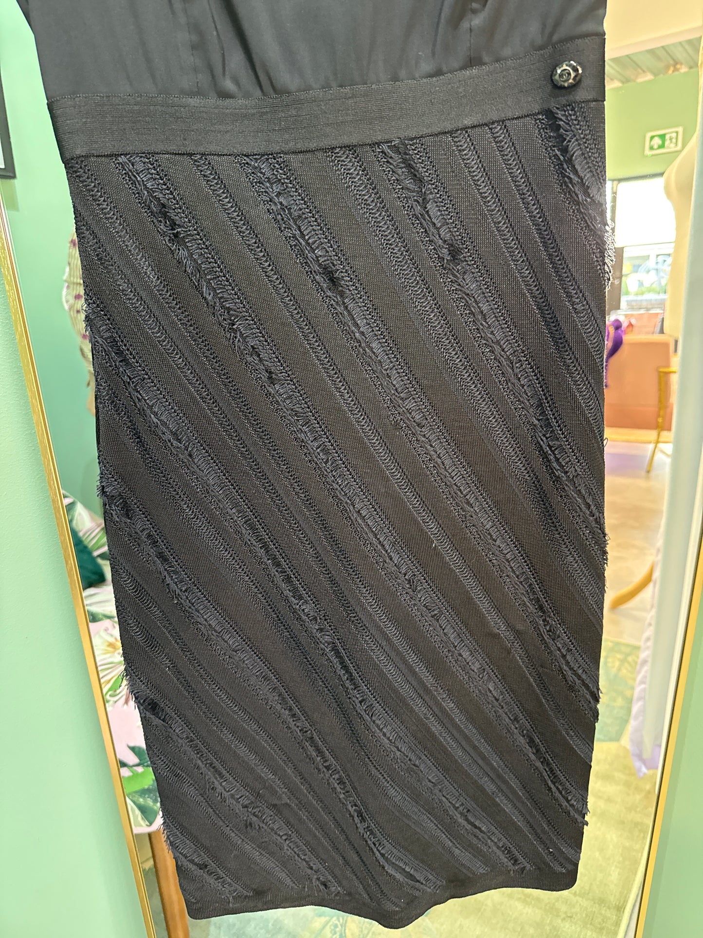 Chanel Black Dress LBD 2007 uk8