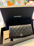 Chanel Classic Quilted Caviar Long Wallet