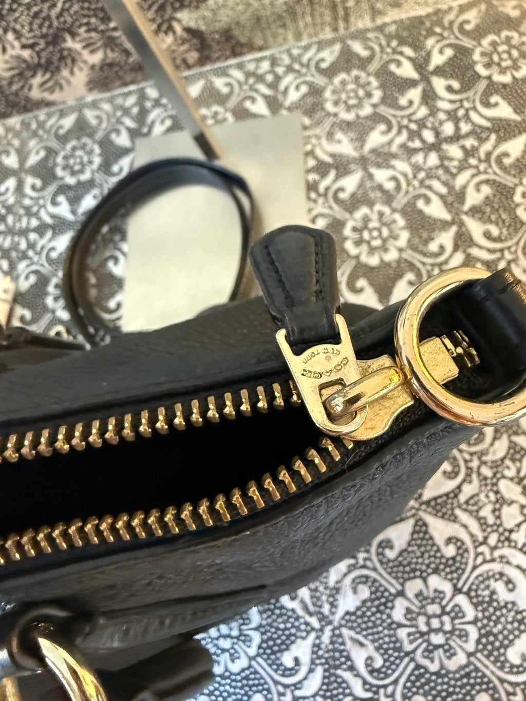 Coach Kelsey Satchel- midnight blue