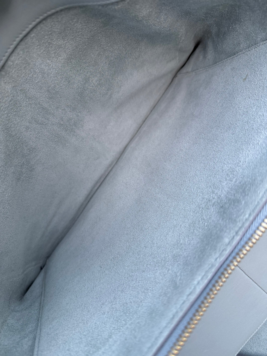 Céline Medium Tri-Fold Leather Tote – Powder Blue