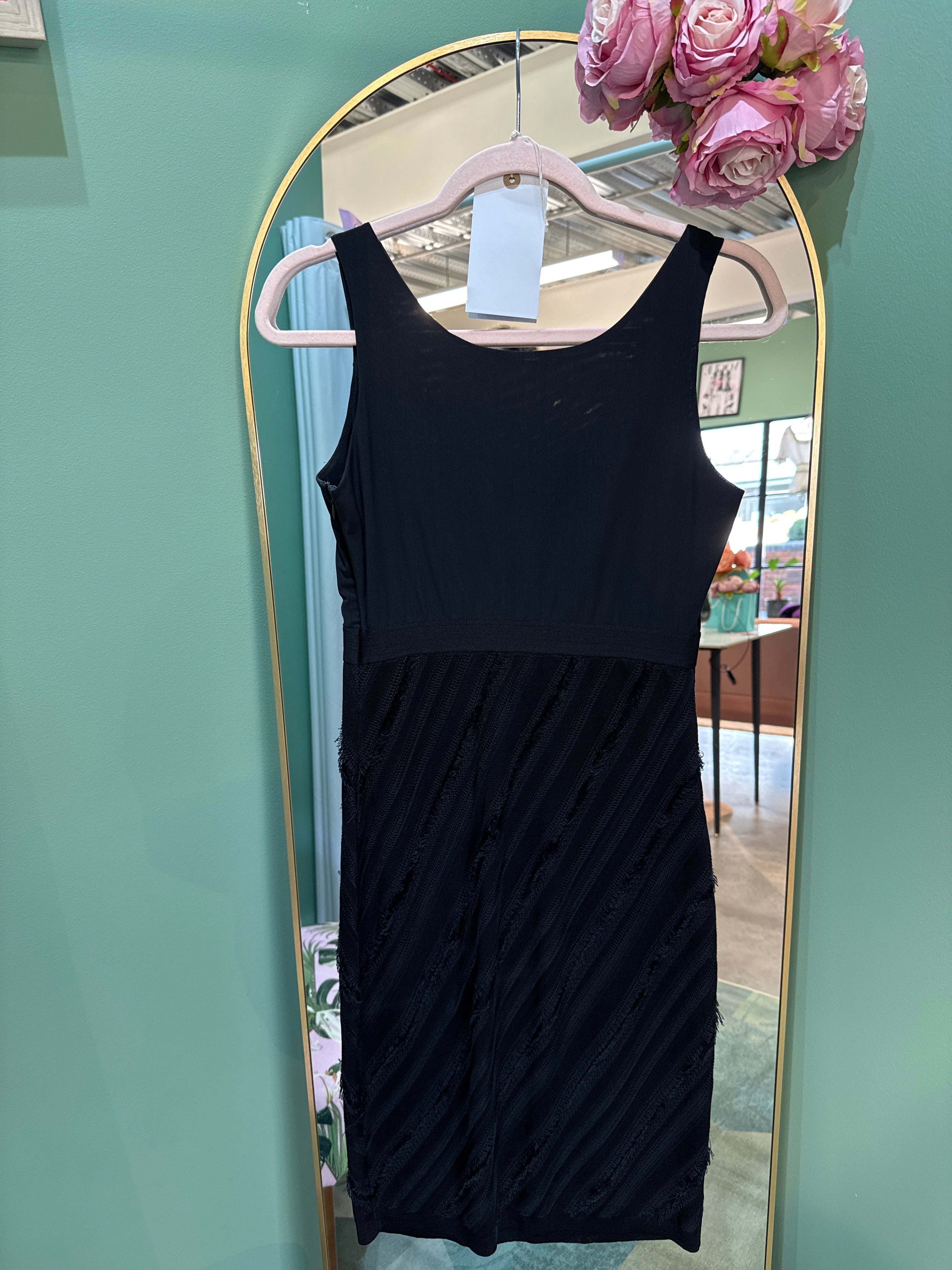 Chanel Black Dress LBD 2007 uk8