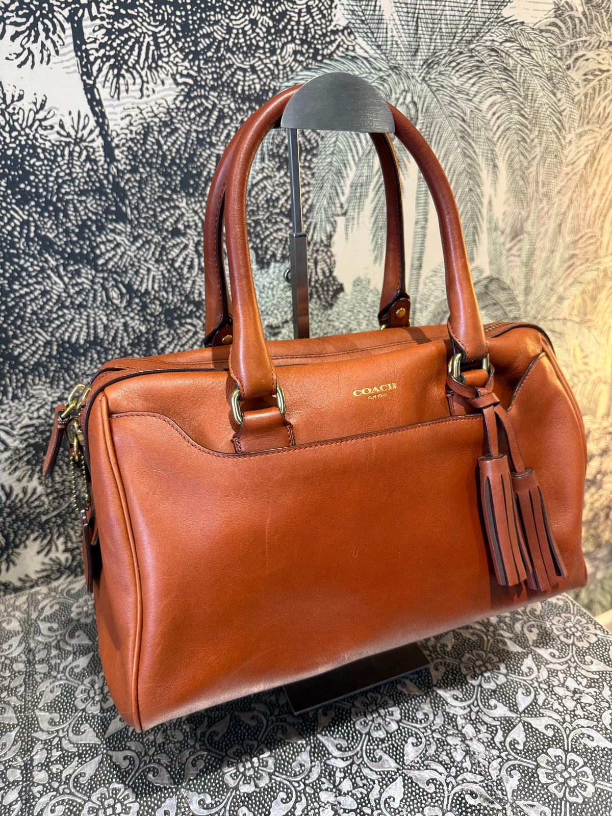 Coach Legacy Satchel- Cognac