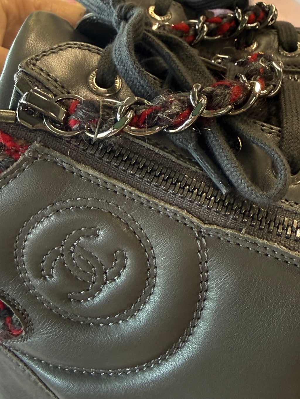 Chanel High Top Trainers UK36