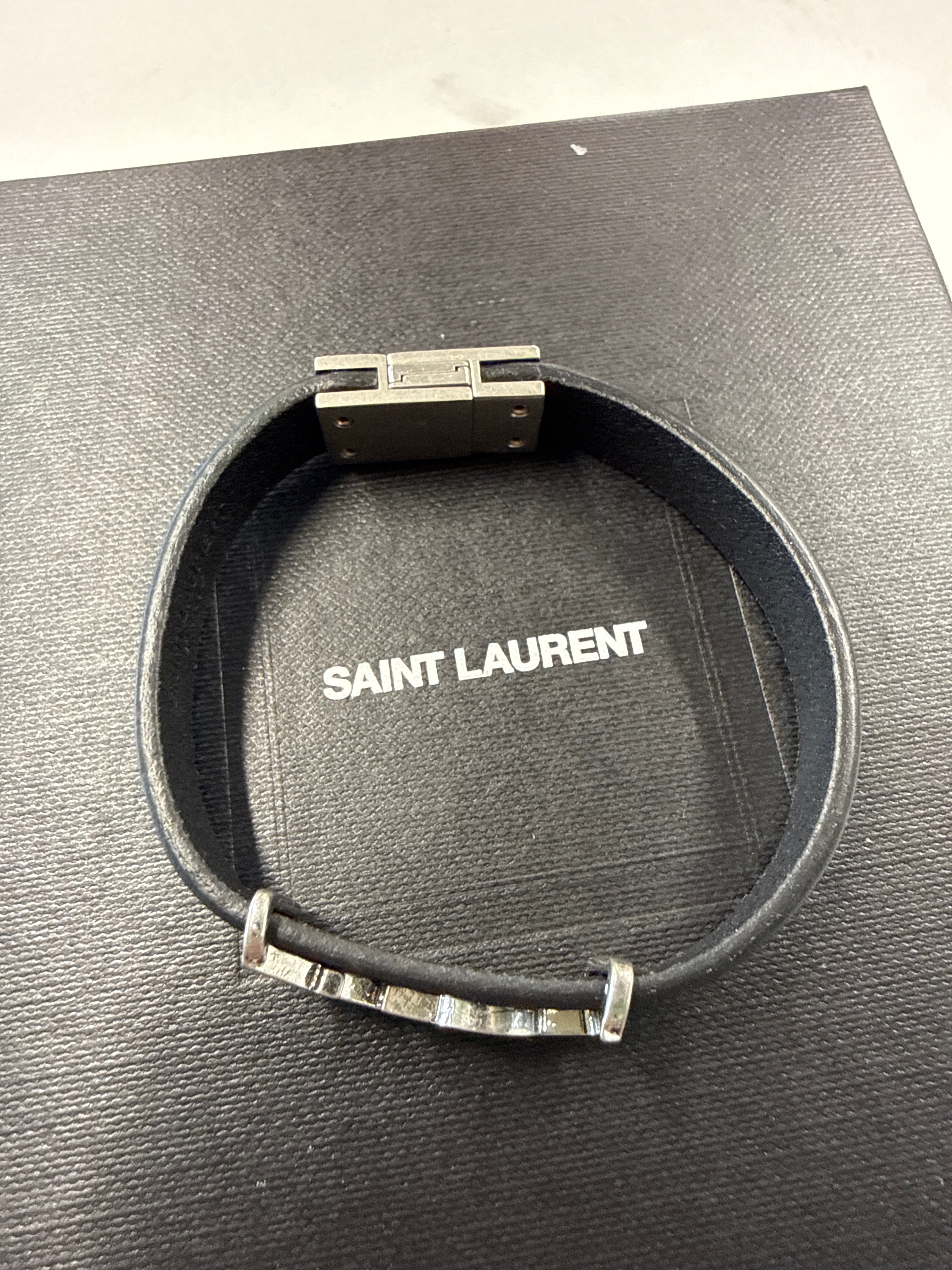 Saint Laurent Leather Bracelet